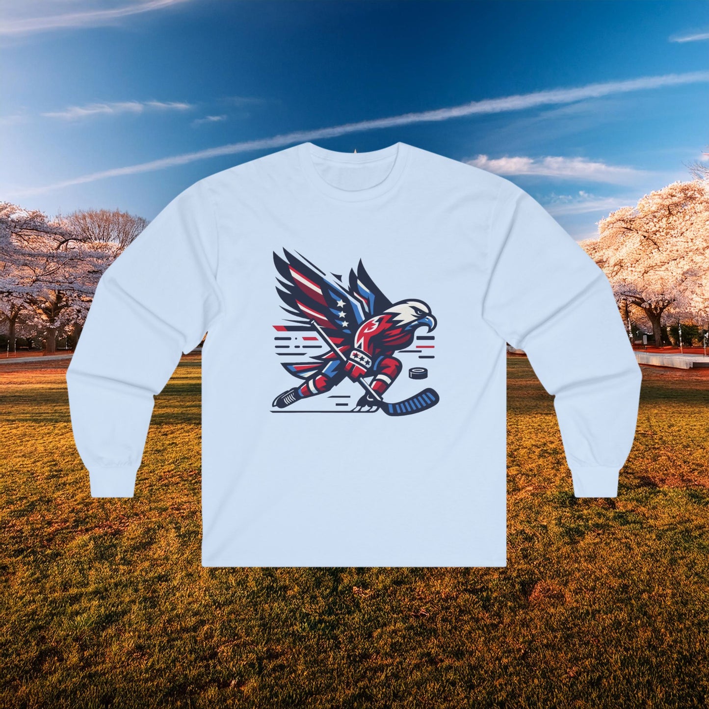 Washington Hockey Eagle Long Sleeve Tee