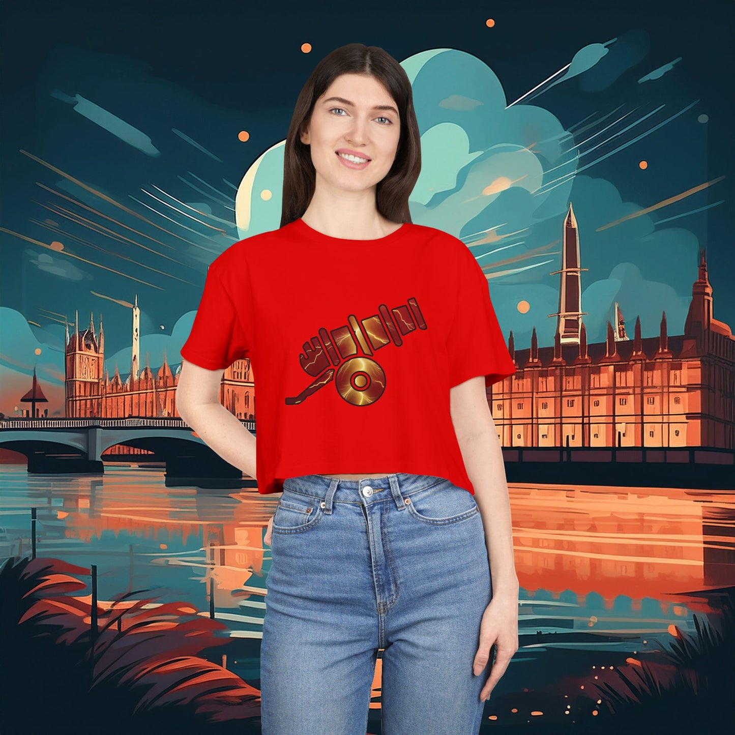 Lightning Artillery Women's Crop Tee