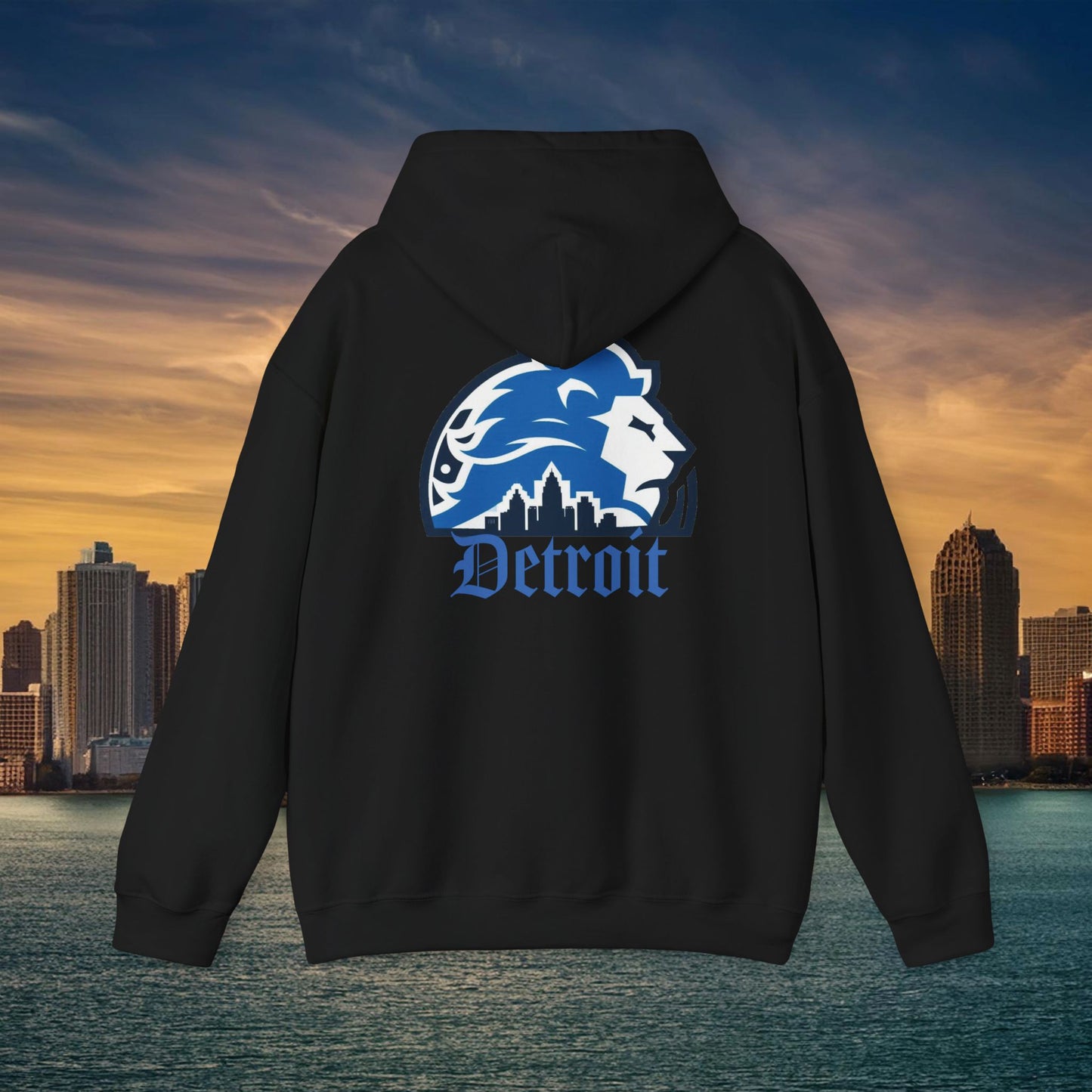 Detroit Football Skyline Hoodie