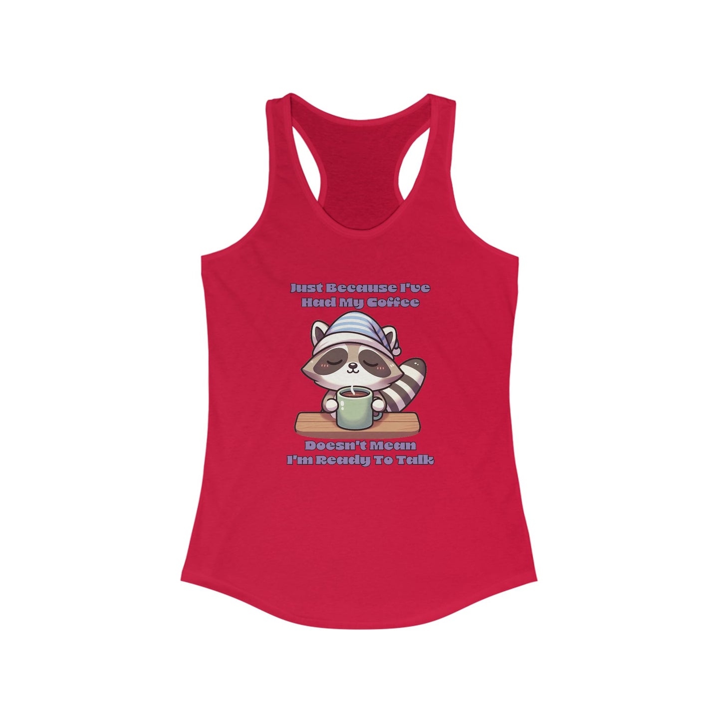Raccoon Coffee Women's Racerback Tank