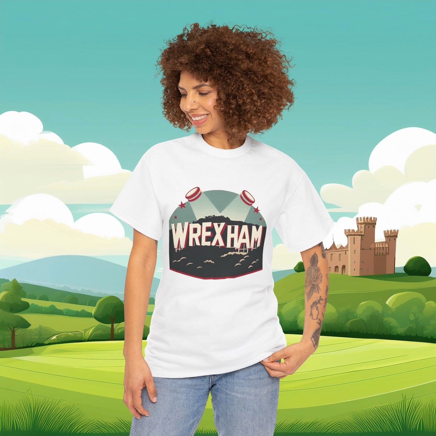 Wrexham Hollywood Sign Tee