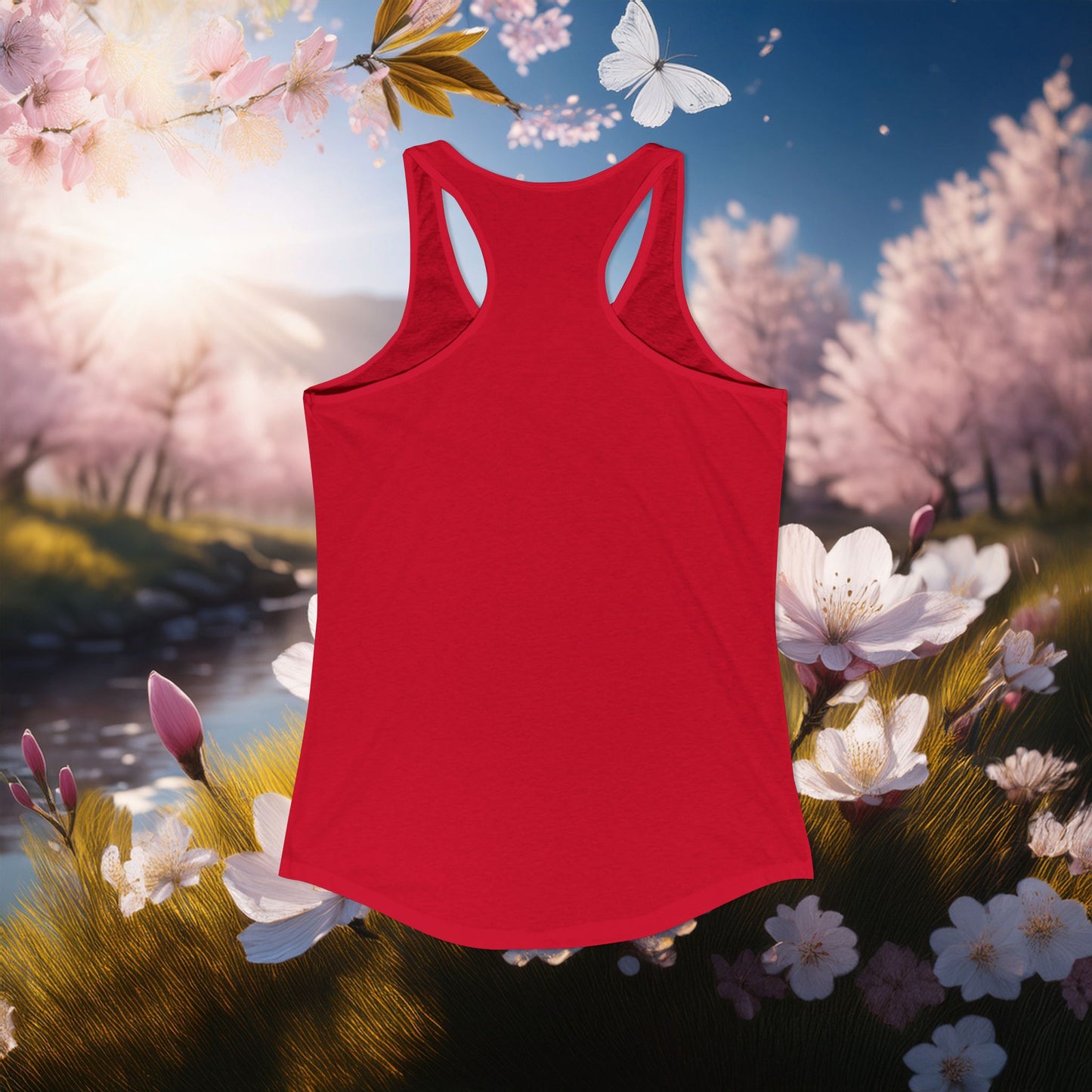 The T Elders Butterfly Graphic Racerback Tank Top