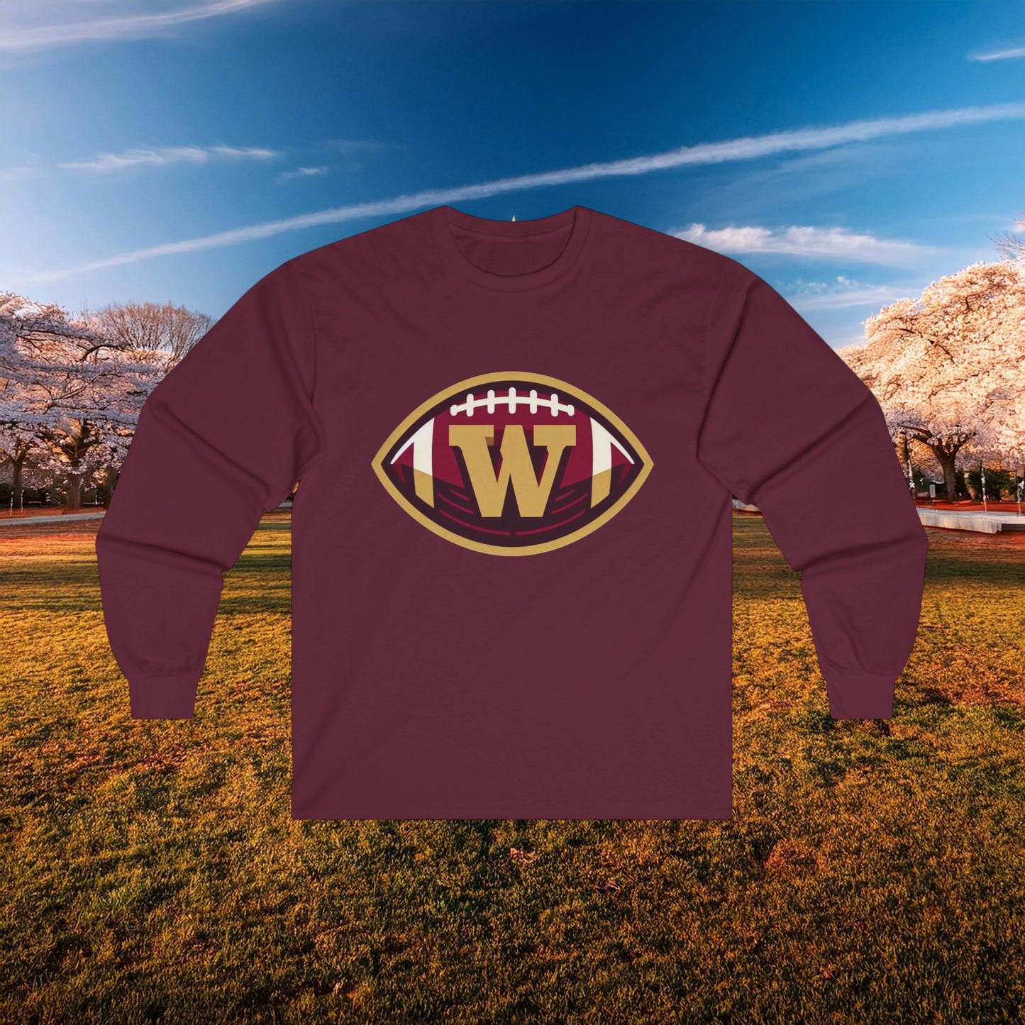 Washington Football Logo Long Sleeve Tee