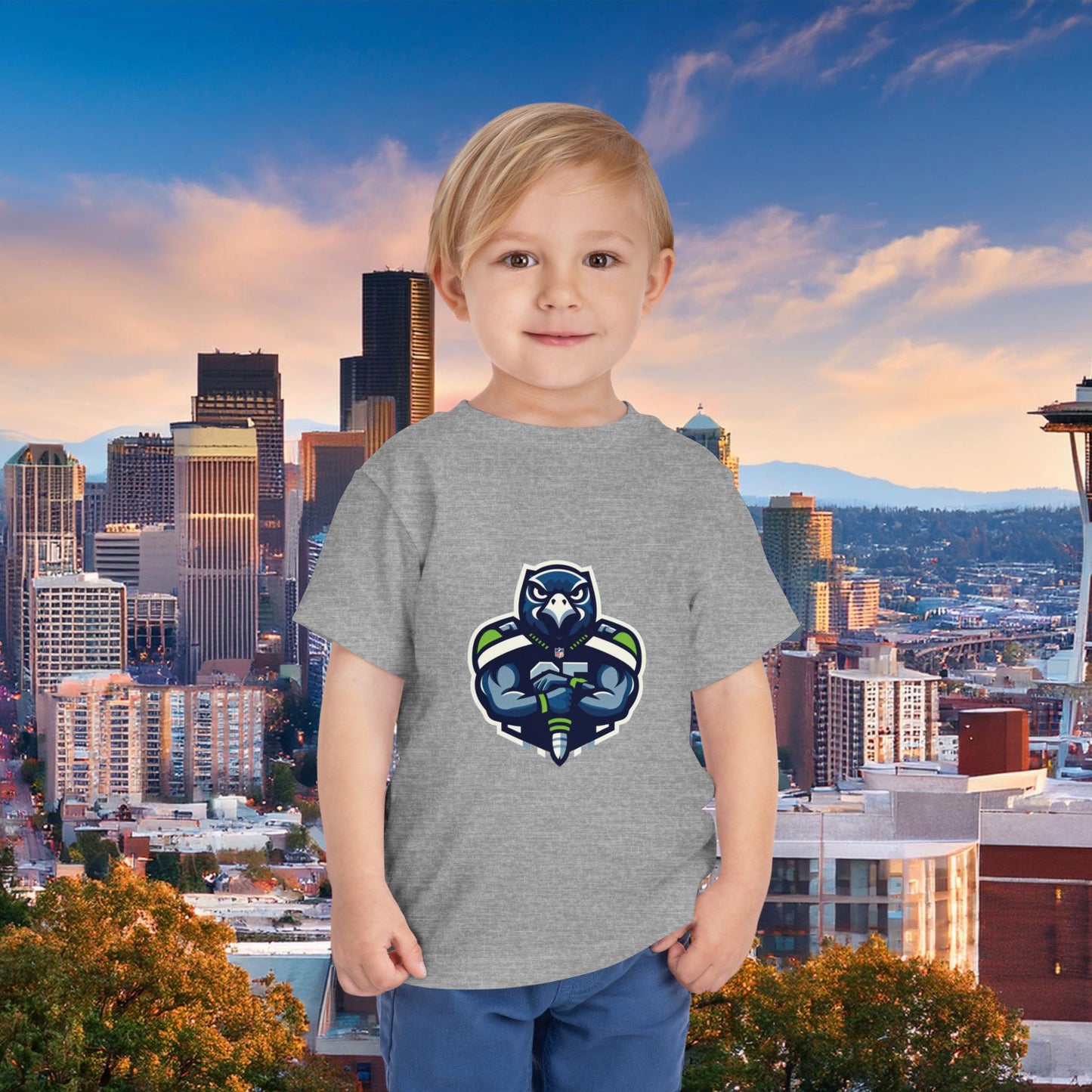 Seattle Football Player Toddler Tee
