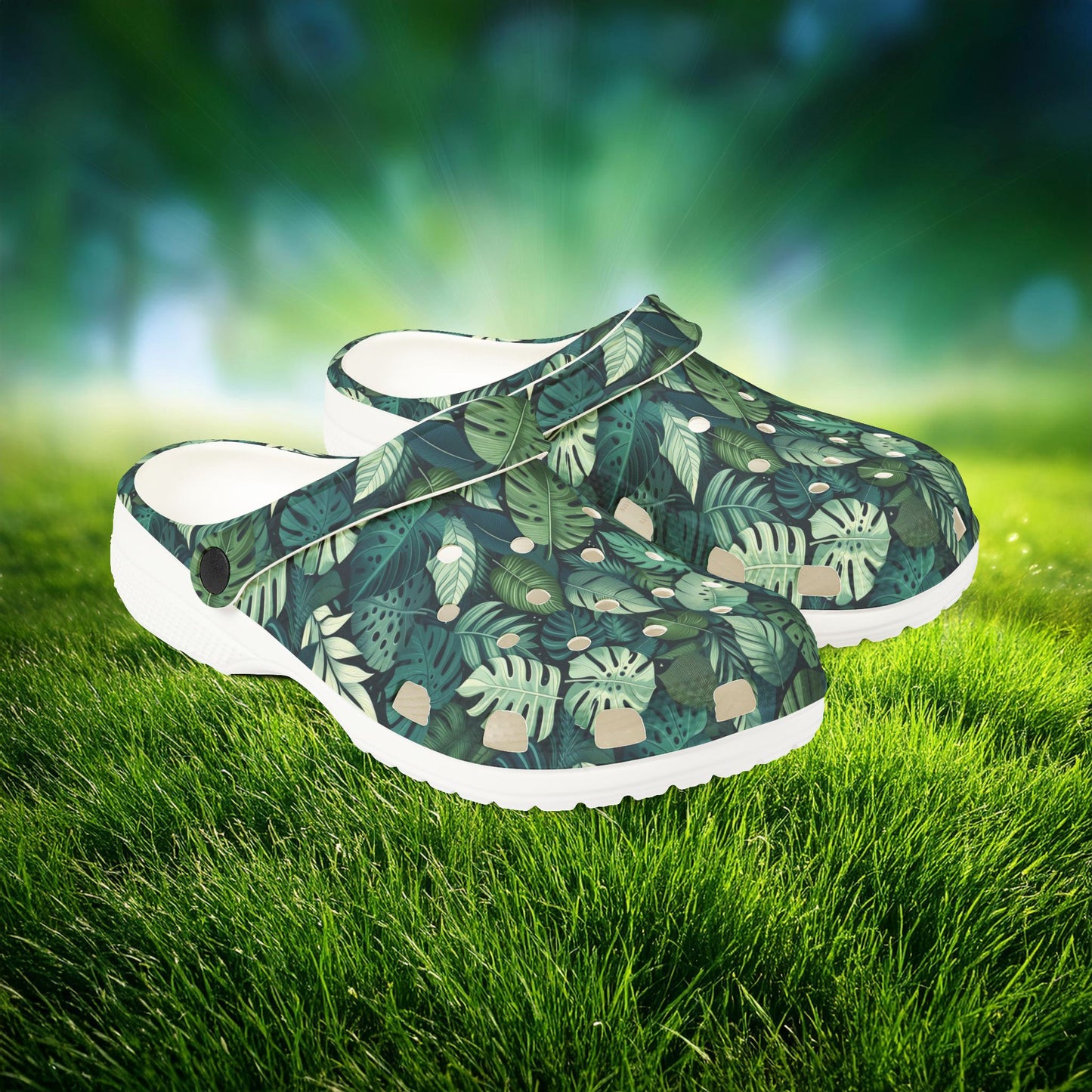 Jungle Pattern Foam Clogs