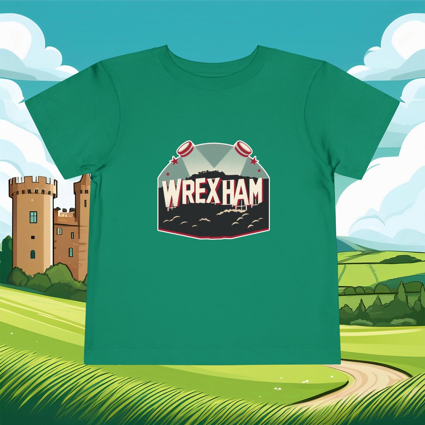 Wrexham Hollywood Sign Toddler Tee