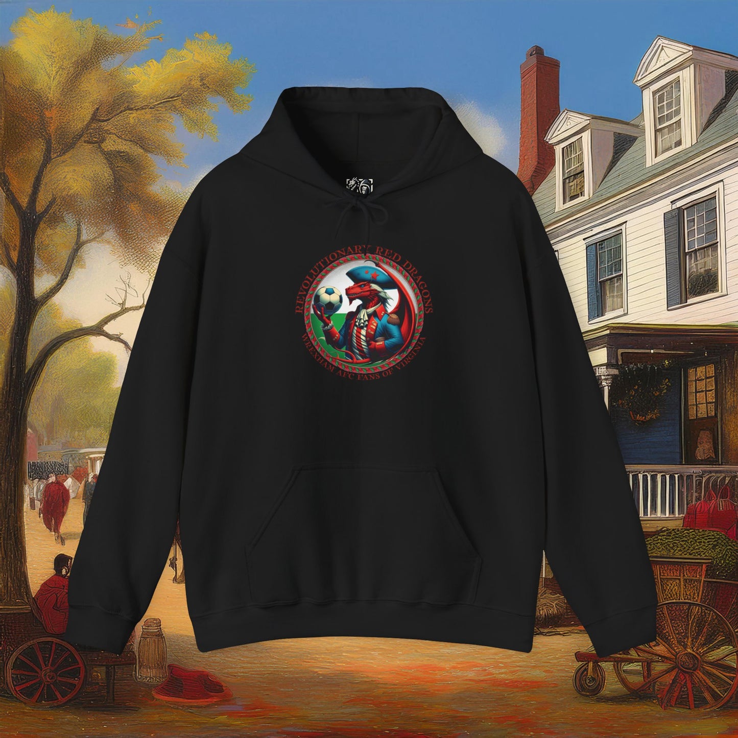 Revolutionary Red Dragons Crest Hoodie - Alternate