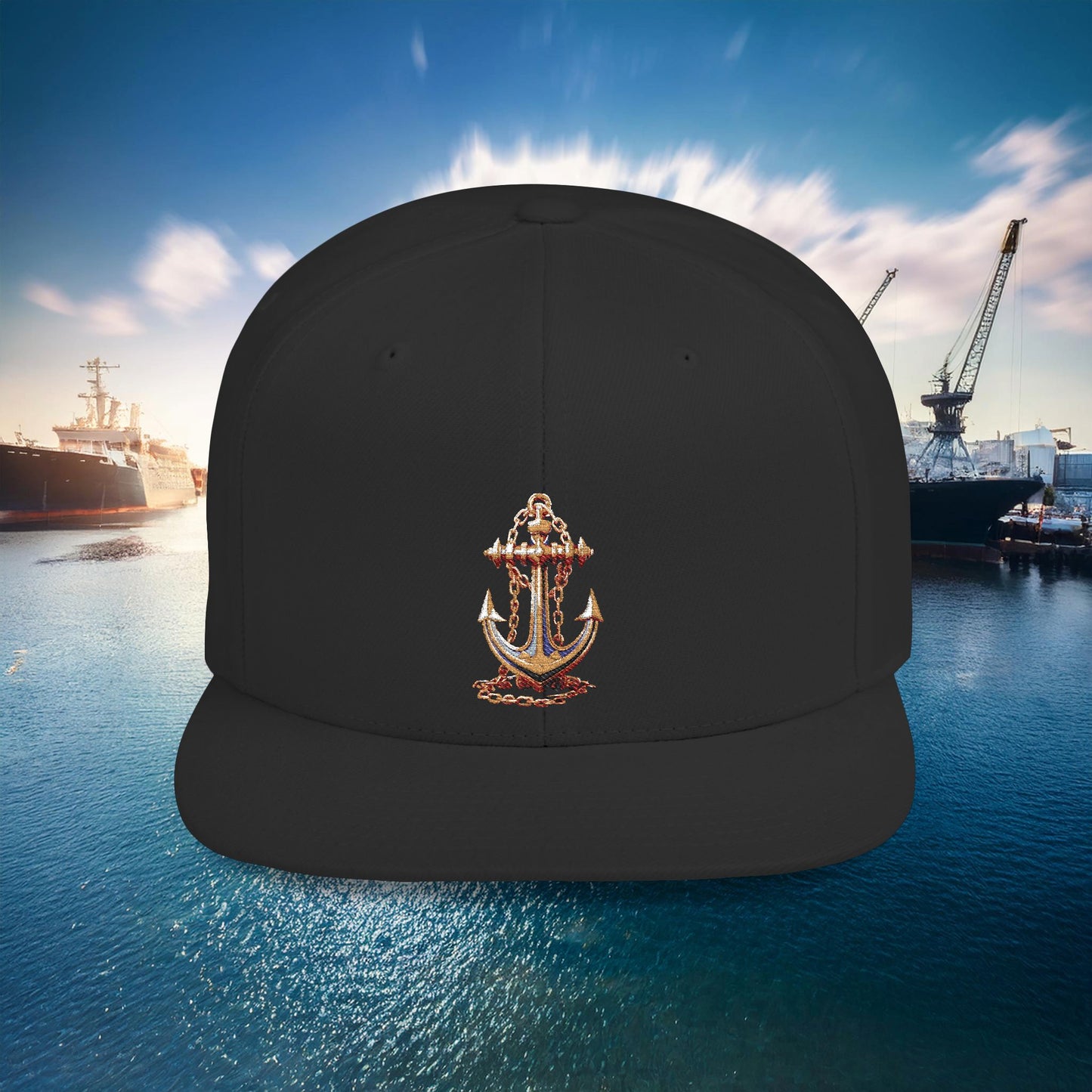 Anchor Flat Bill Snapback