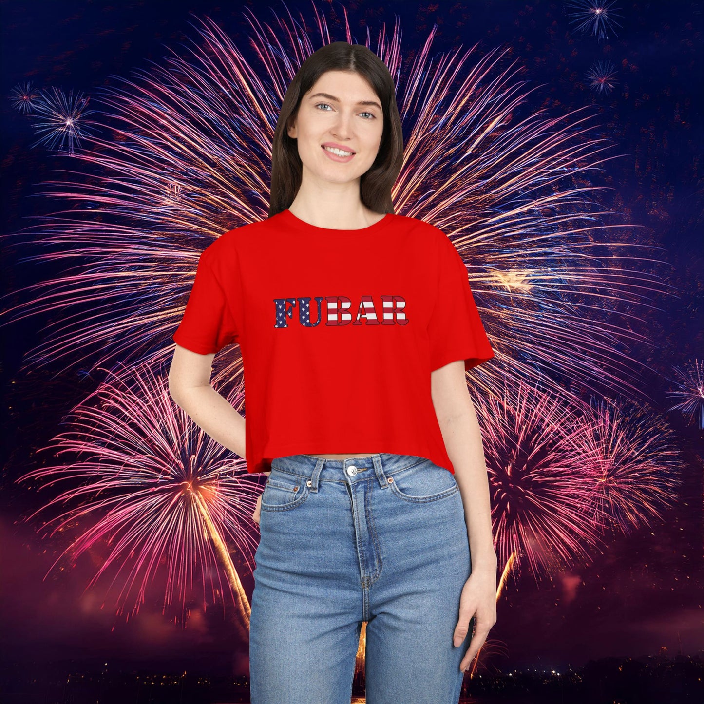 USA FUBAR Women's Crop Tee