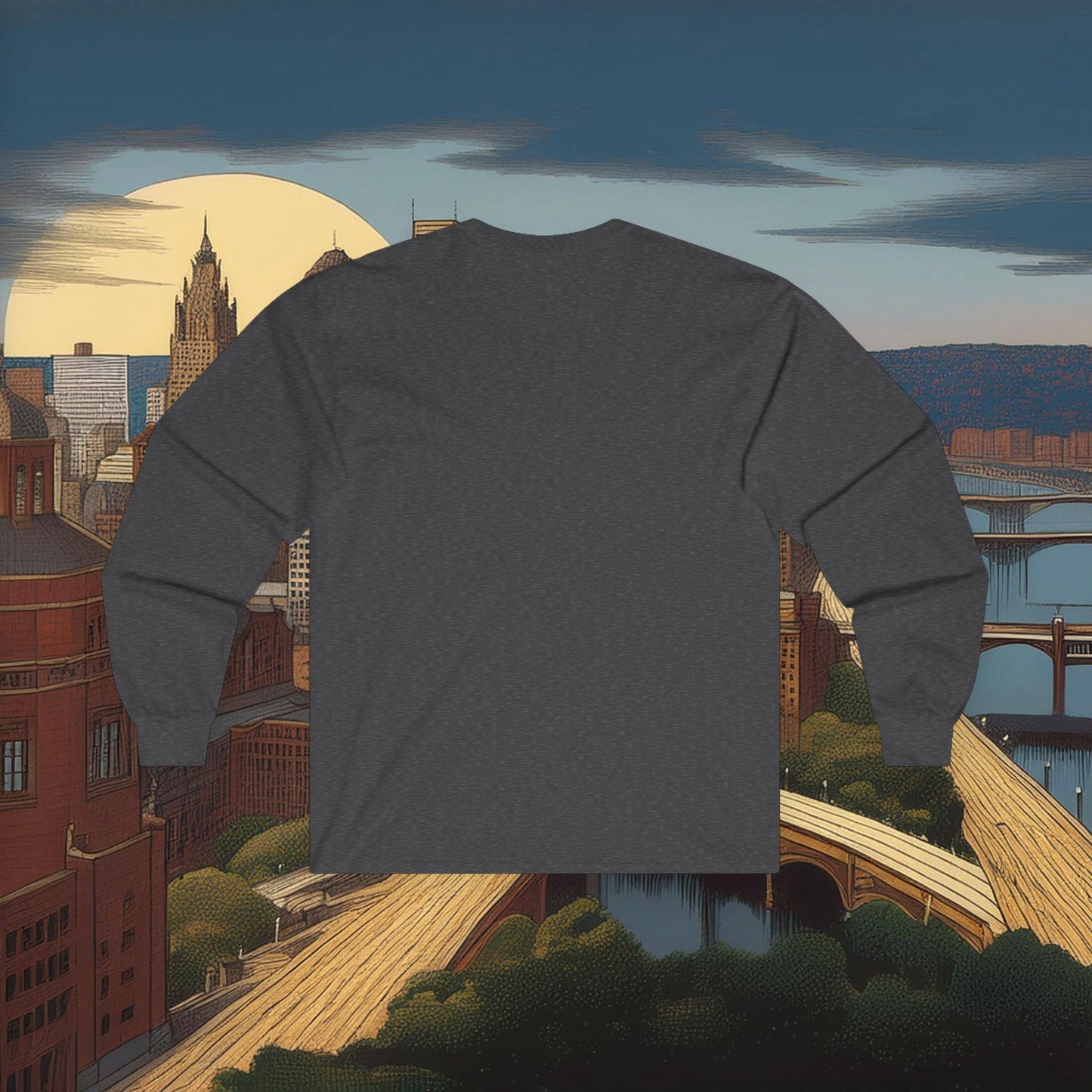 Pittsburgh Football Crest Long Sleeve Tee