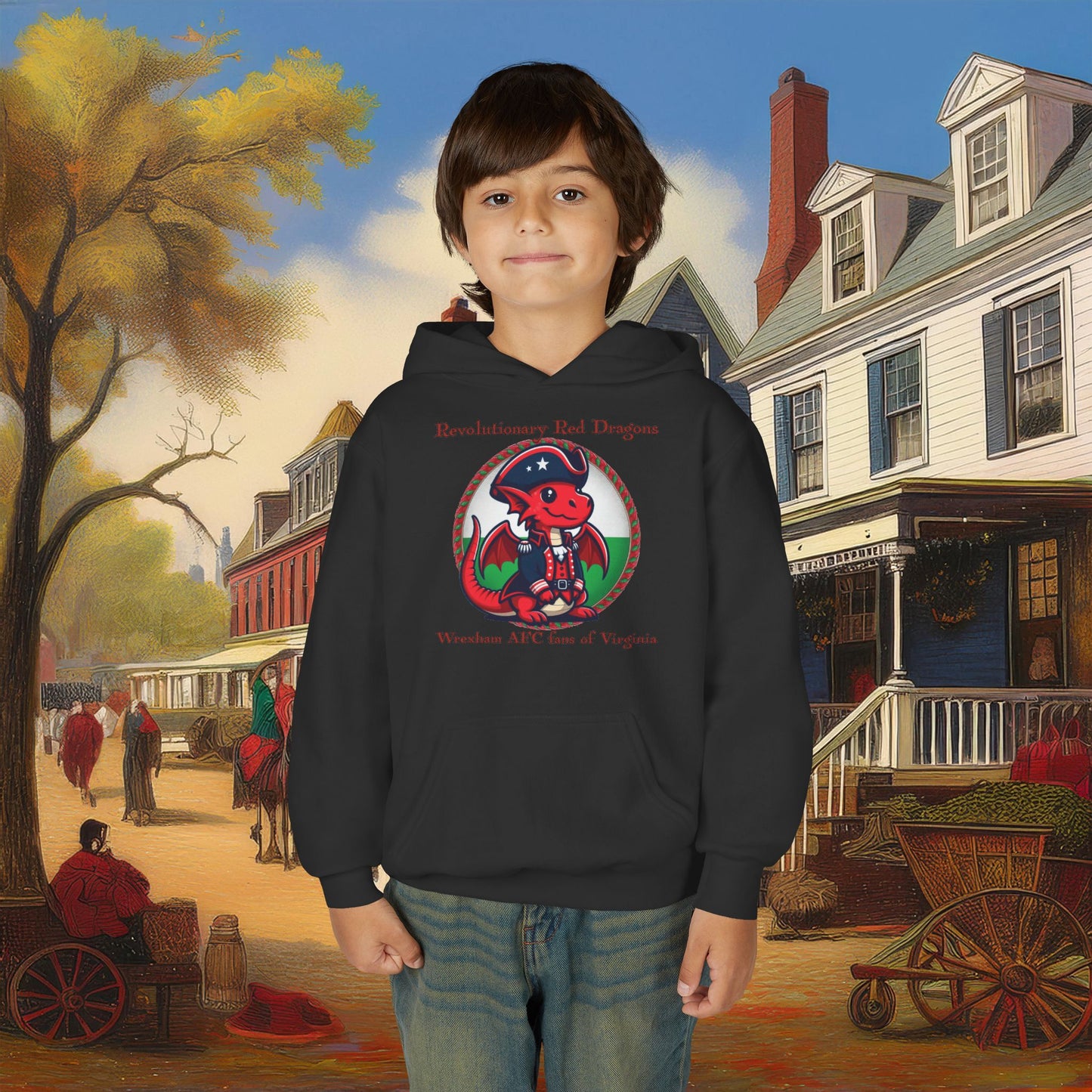 Mini Revolutionary Red Dragons Youth Hoodie