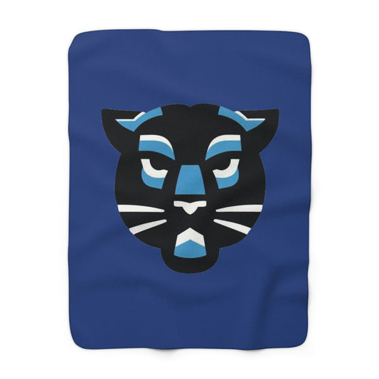 Panther Logo Sherpa Fleece Blanket