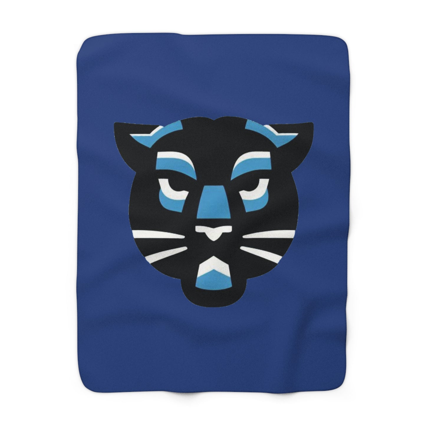 Panther Logo Sherpa Fleece Blanket