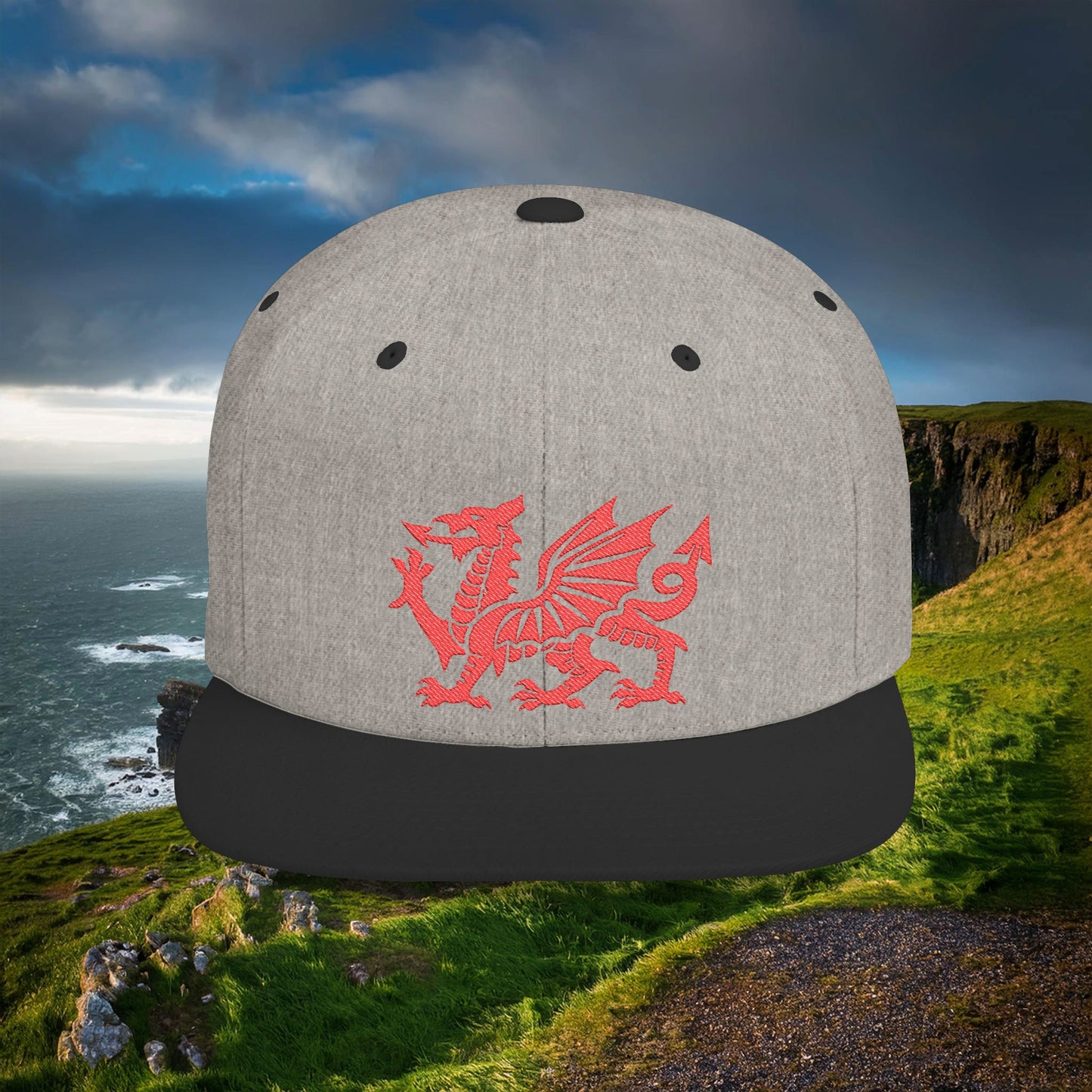 The Welsh Dragon Flat Bill Snapback