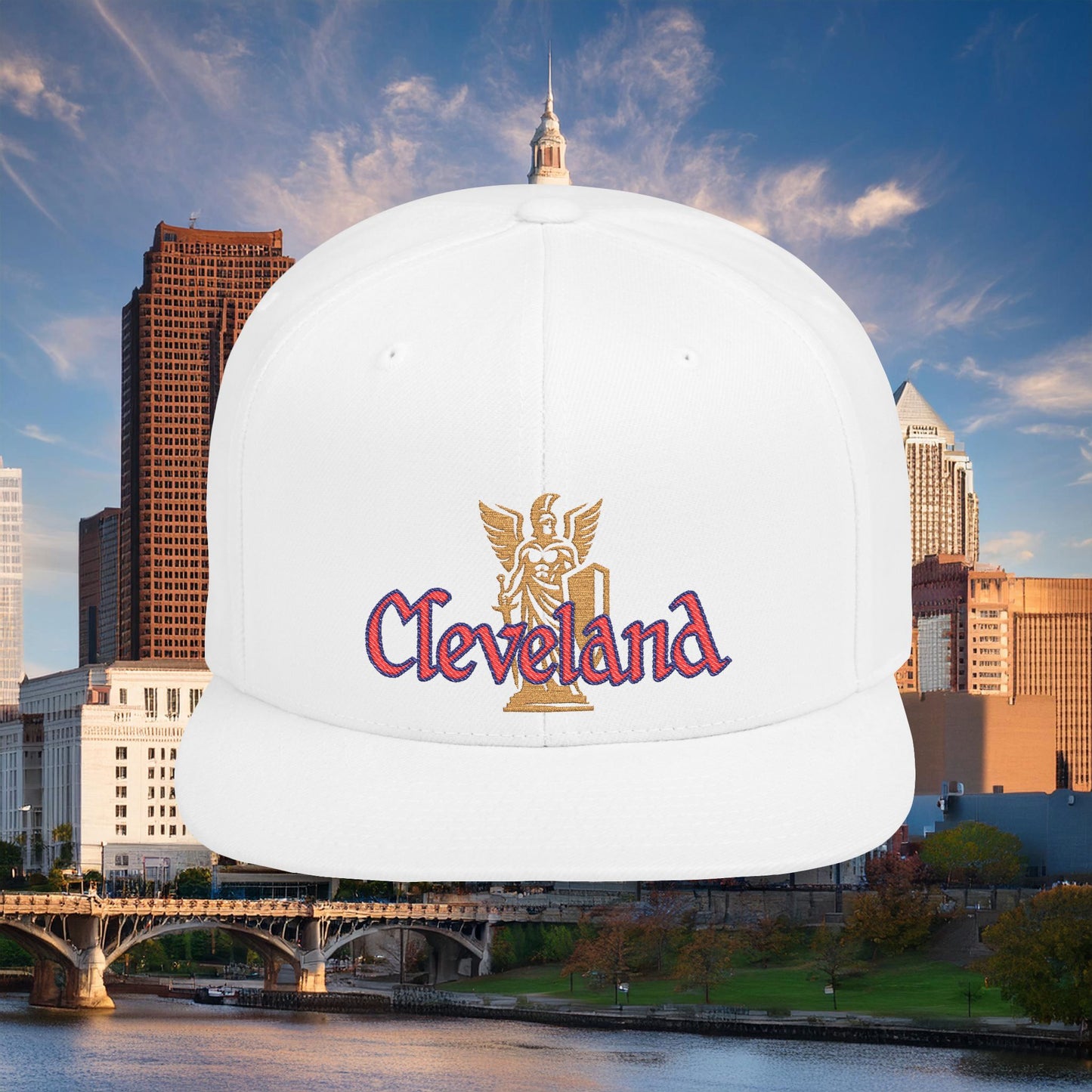Cleveland Baseball Logo Flat Bill Snapback