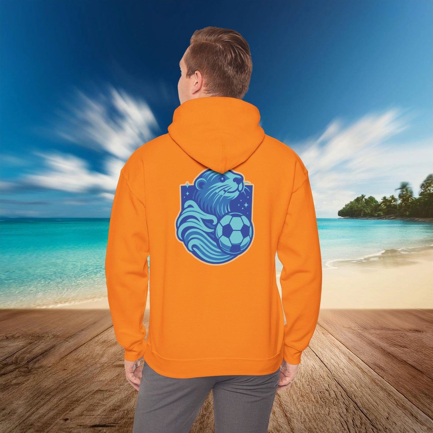 Sea Otter Soccer Logo Hoodie