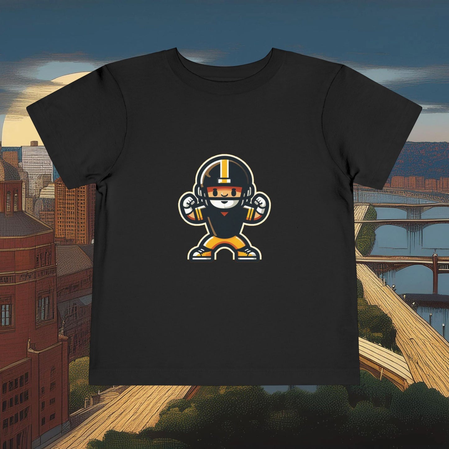 Mini Pittsburgh Football Player Toddler Tee
