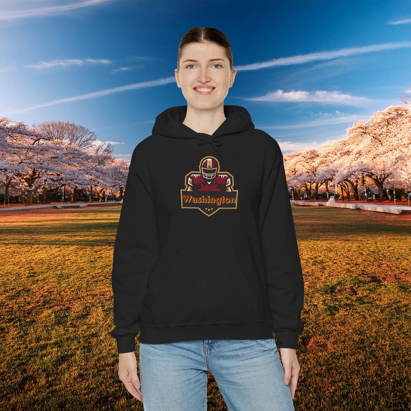 Washington Football Player Logo Hoodie