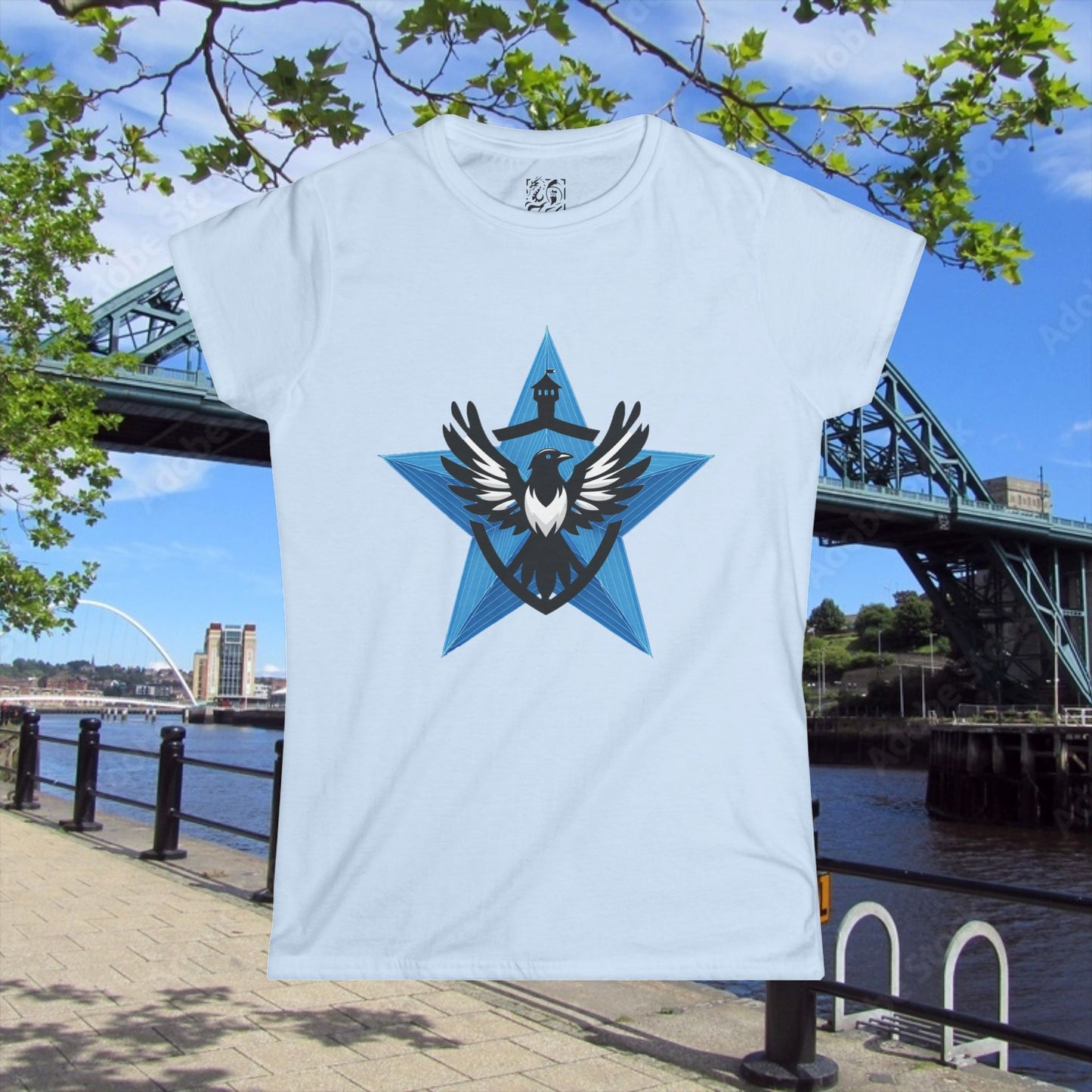 Newcastle United Blue Star Mags Women's Softstyle Tee