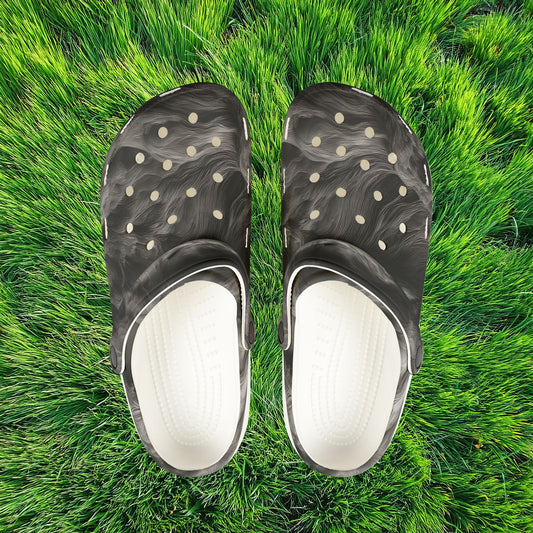 Smoke Pattern Foam Clogs