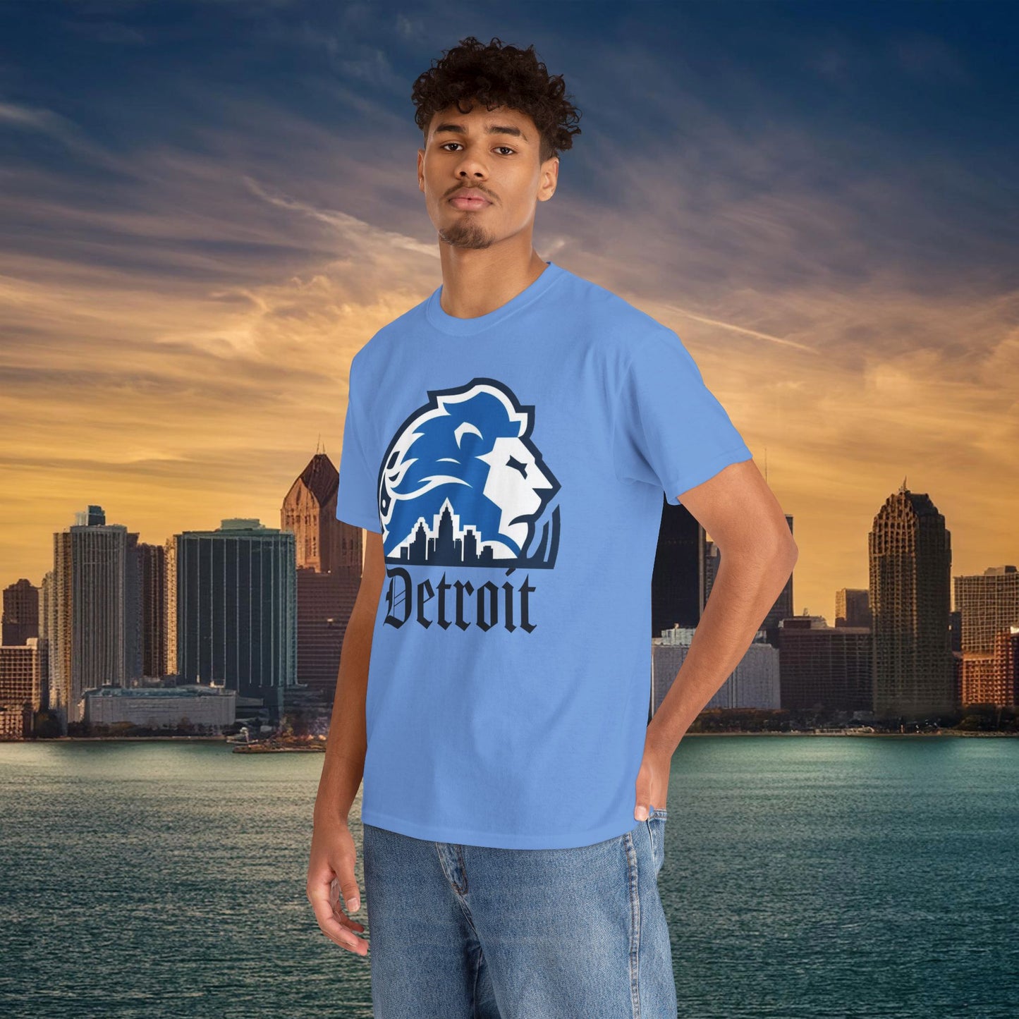 Detroit Football Skyline Tee
