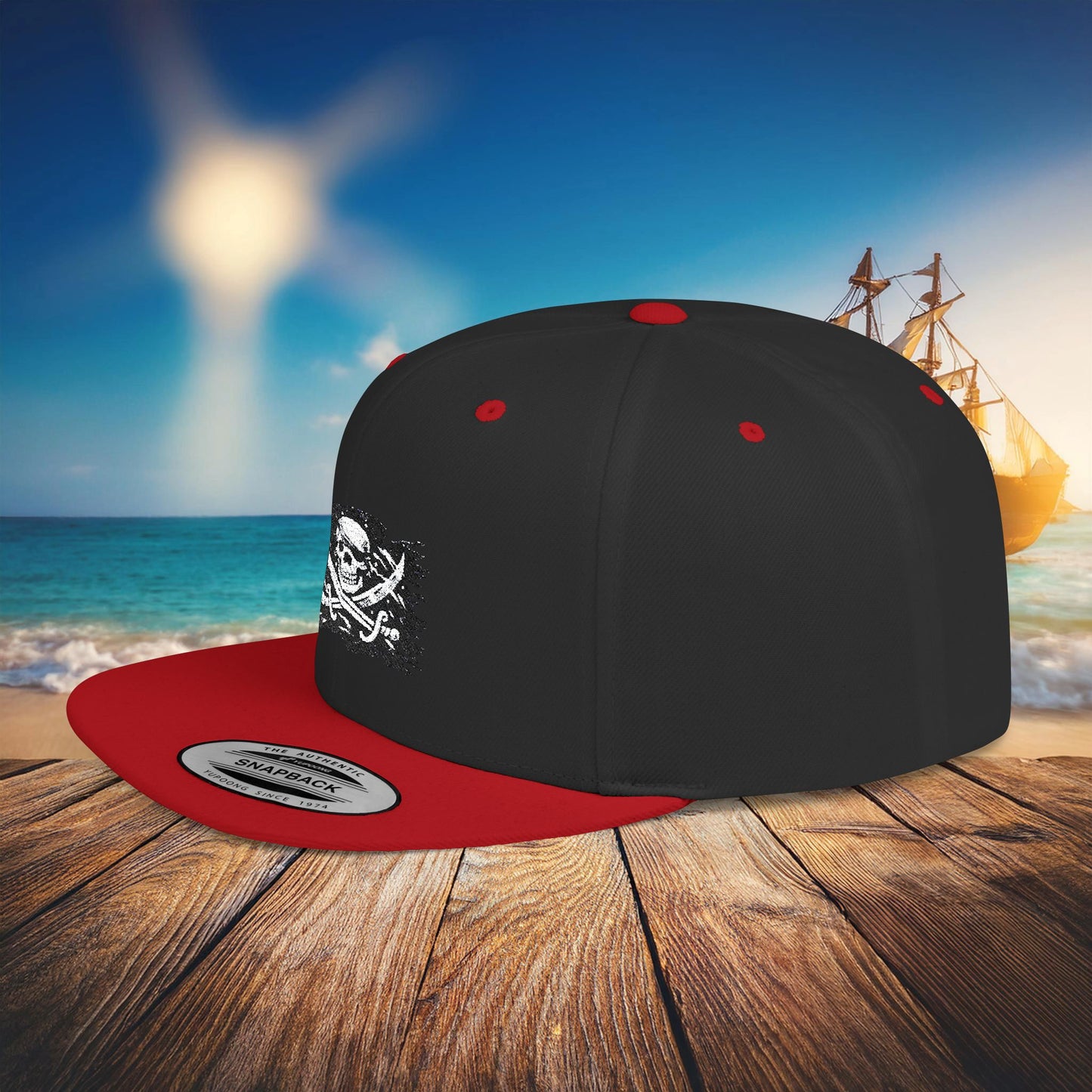 Jolly Roger Flat Bill Snapback