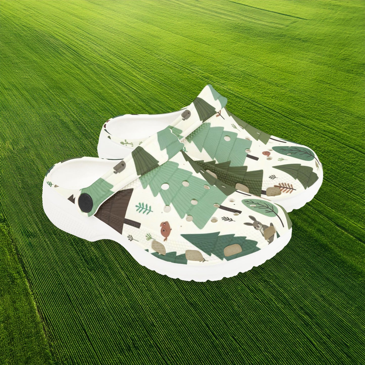 Forest Pattern Kid's Foam Clogs