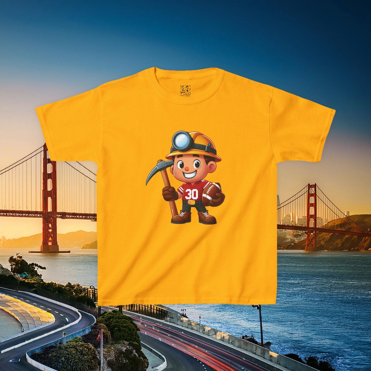 San Francisco Football Little Miner Kids Tee