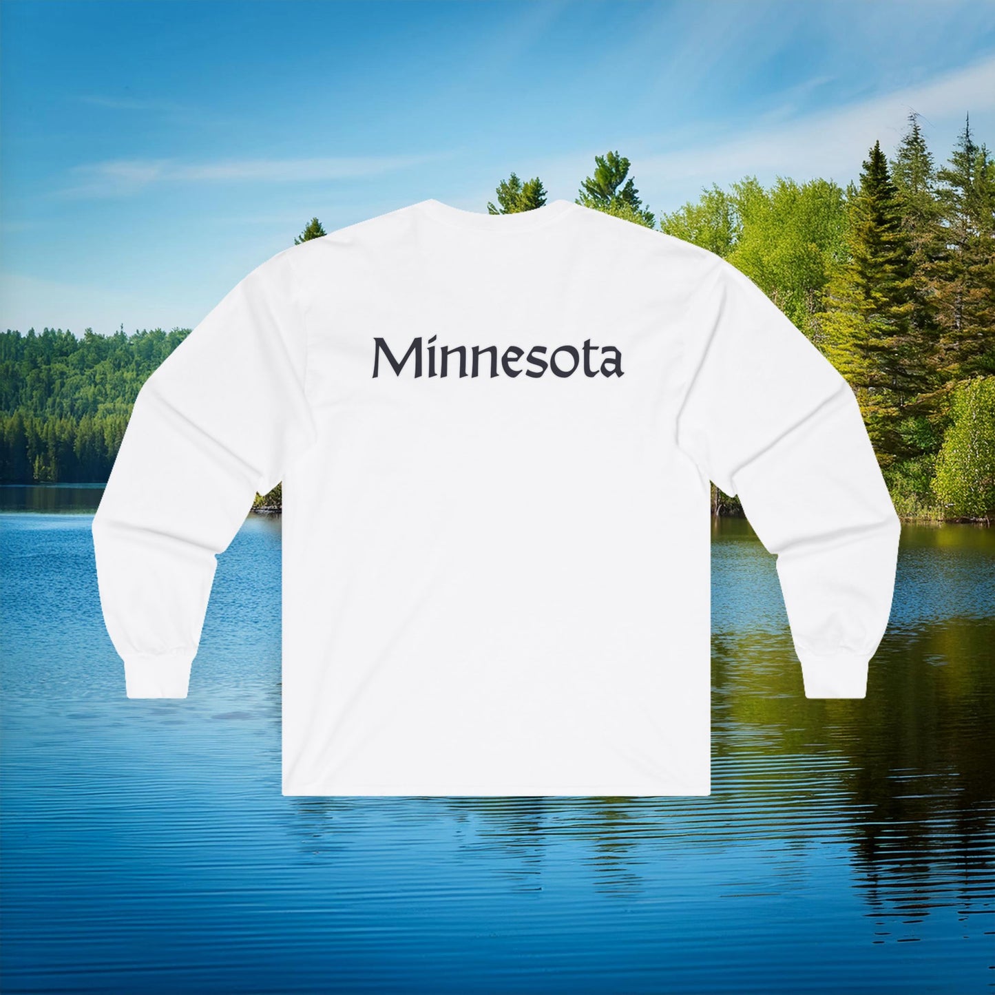 Minnesota Viking B&W Logo Long Sleeve Tee