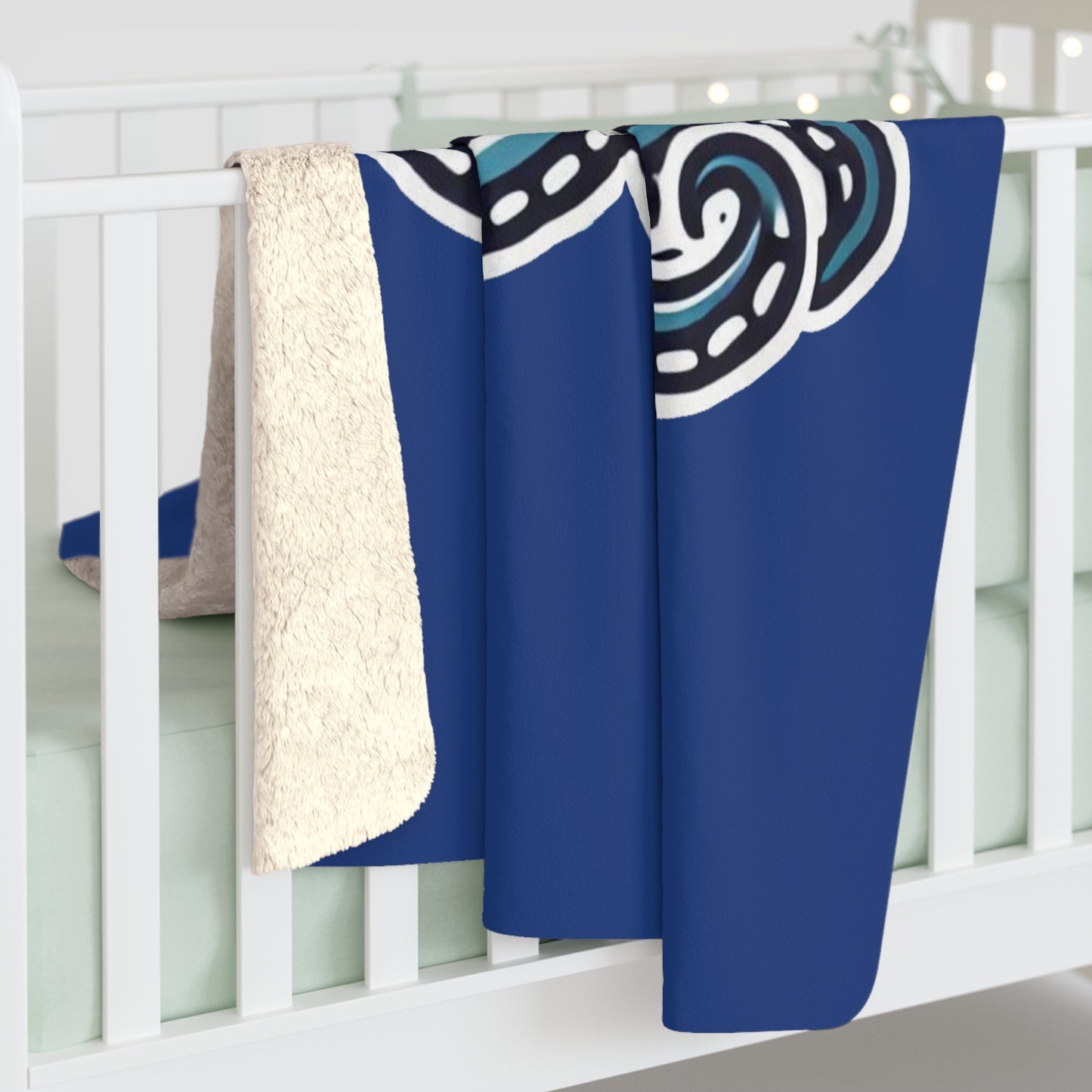 Seattle Hockey Design Sherpa Fleece Blanket