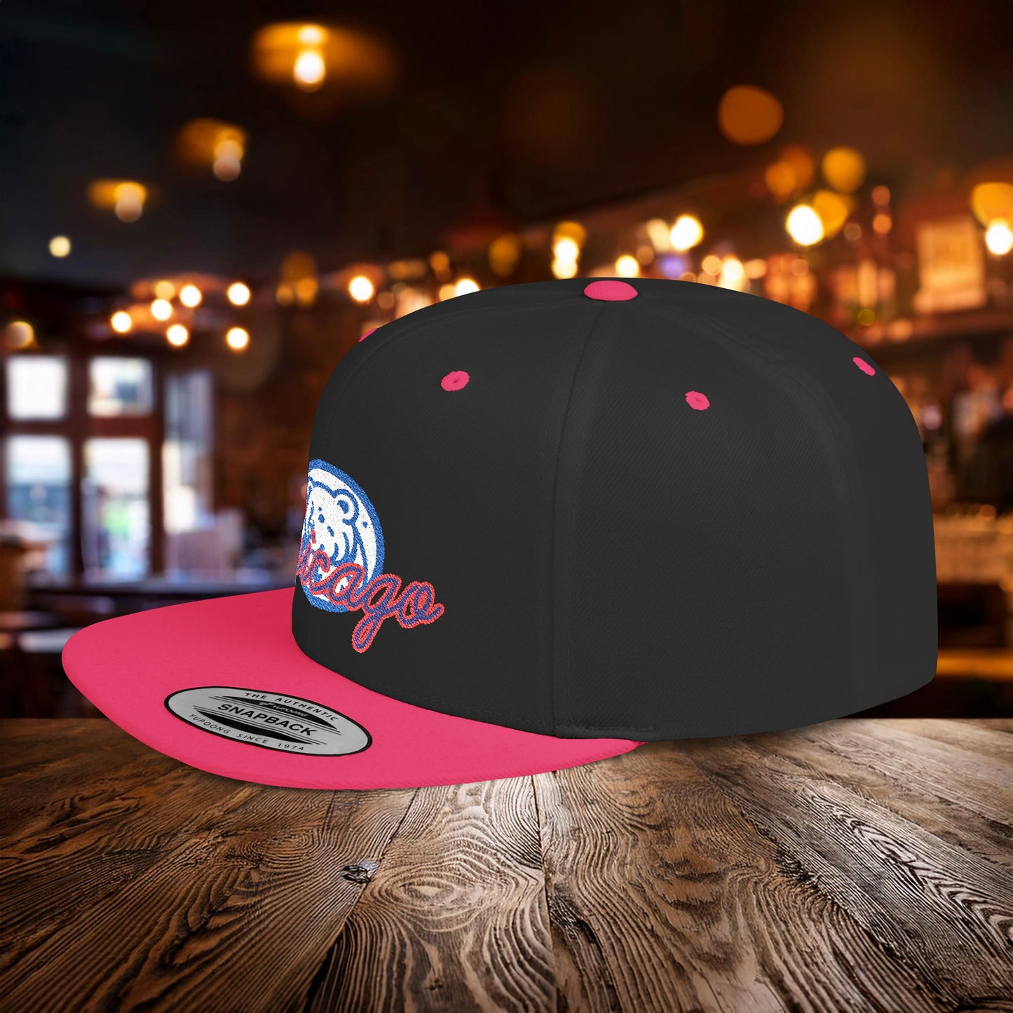 Chicago Bear Cub Baseball Flat Bill Snapback