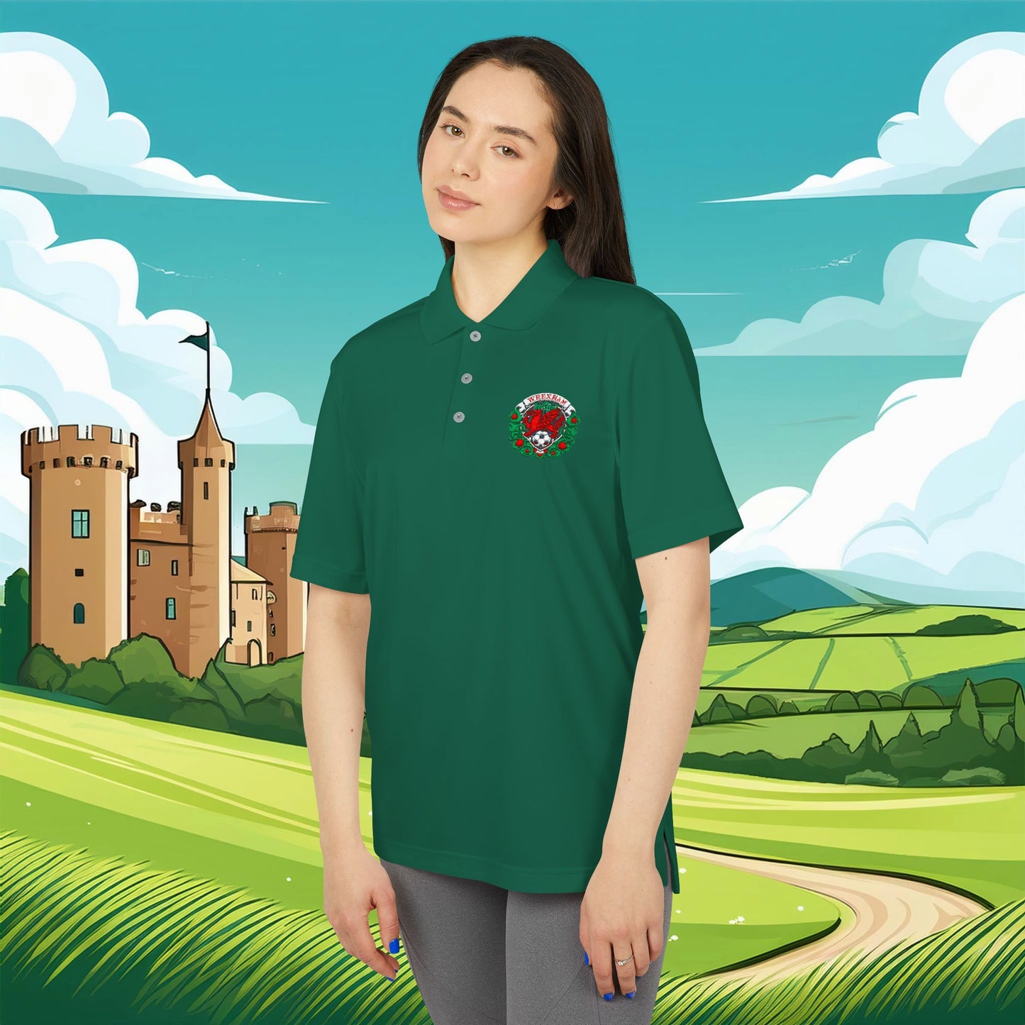 Wrexham Crest adidas Performance Polo