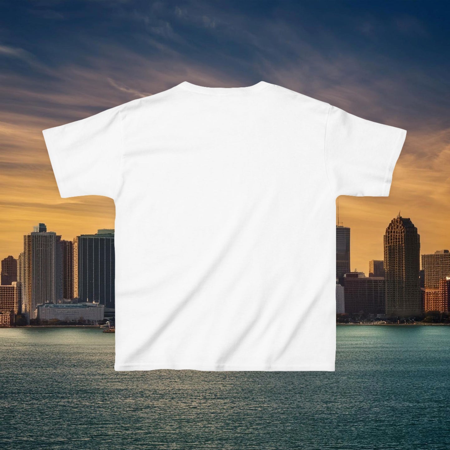 Detroit Football Skyline Kids Tee