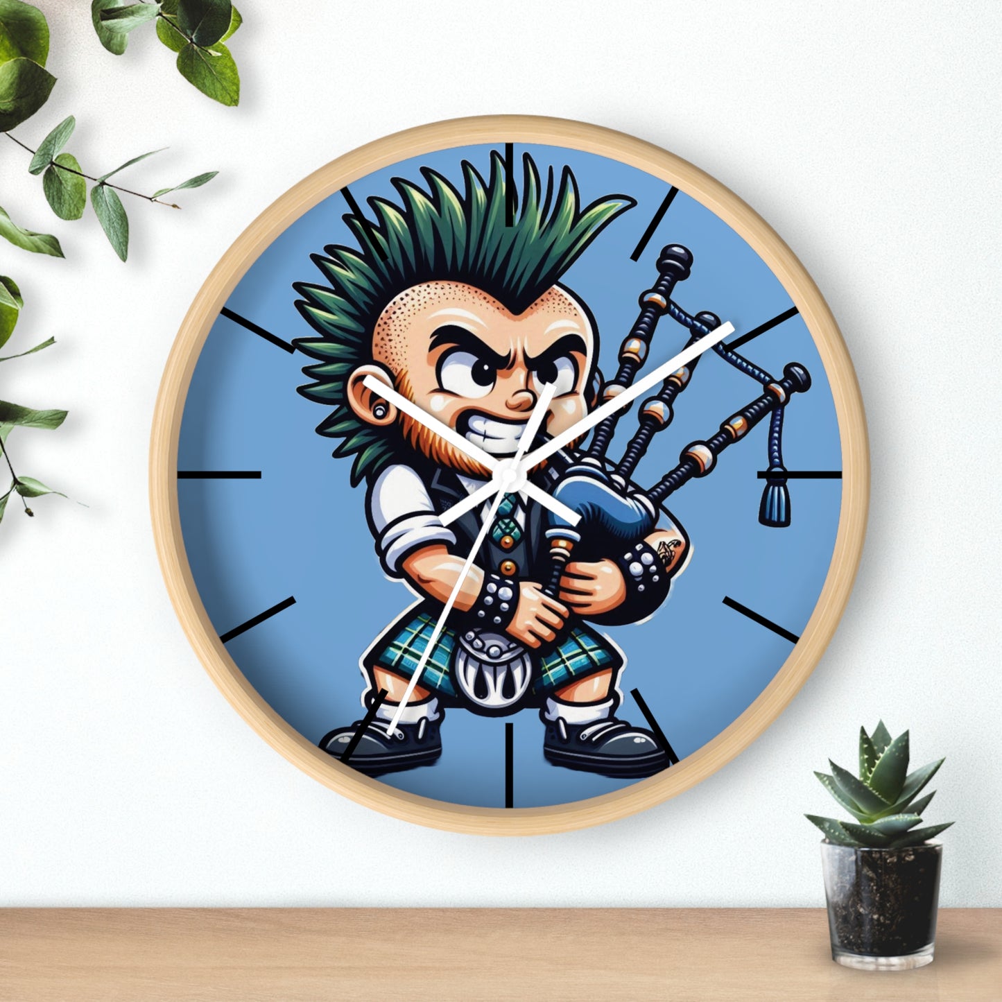 Scottish Punk Wall Clock