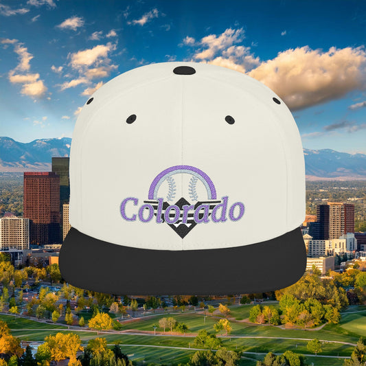 Colorado Mountain Baseball Flat Bill Snapback
