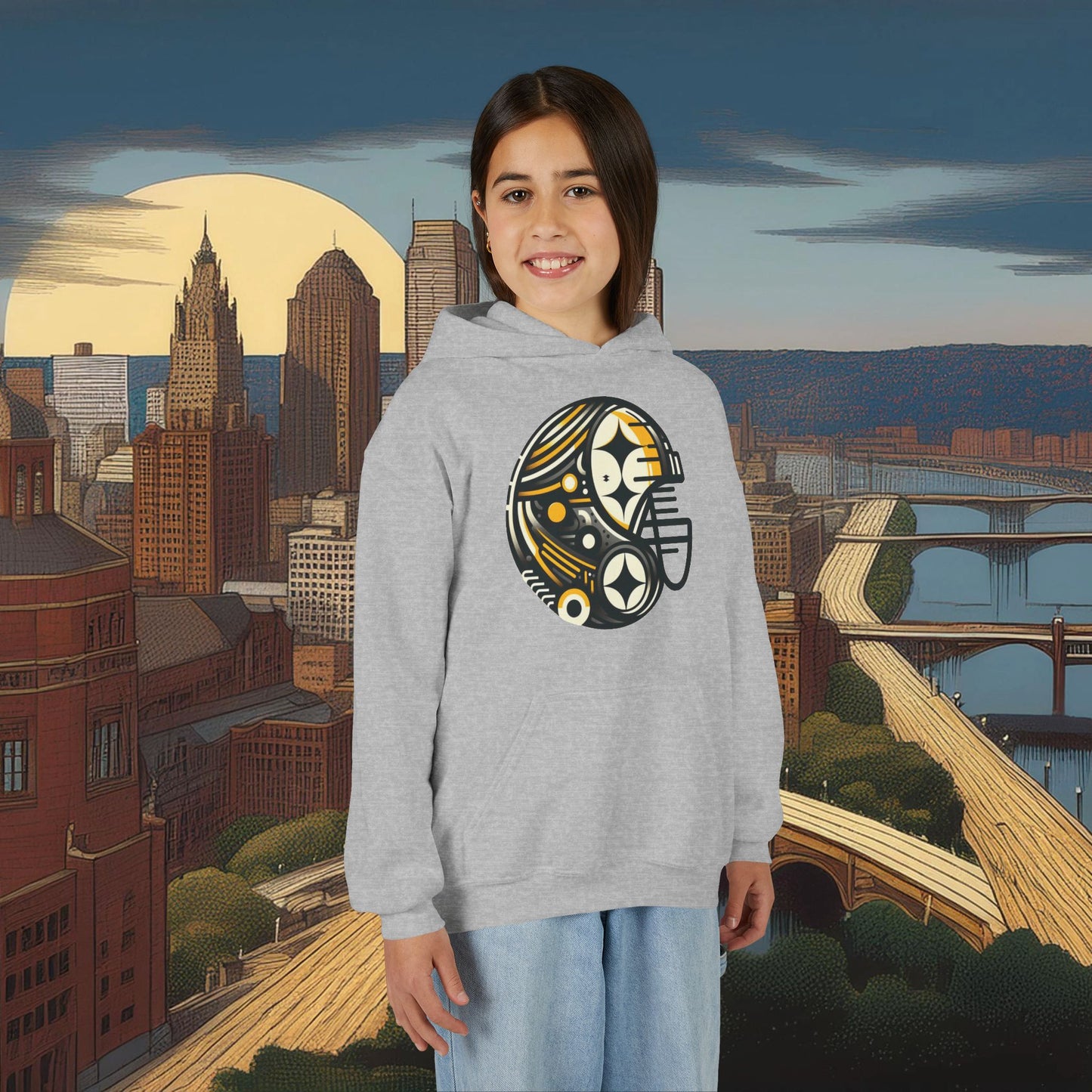 Pittsburgh Football Crest Youth Hoodie