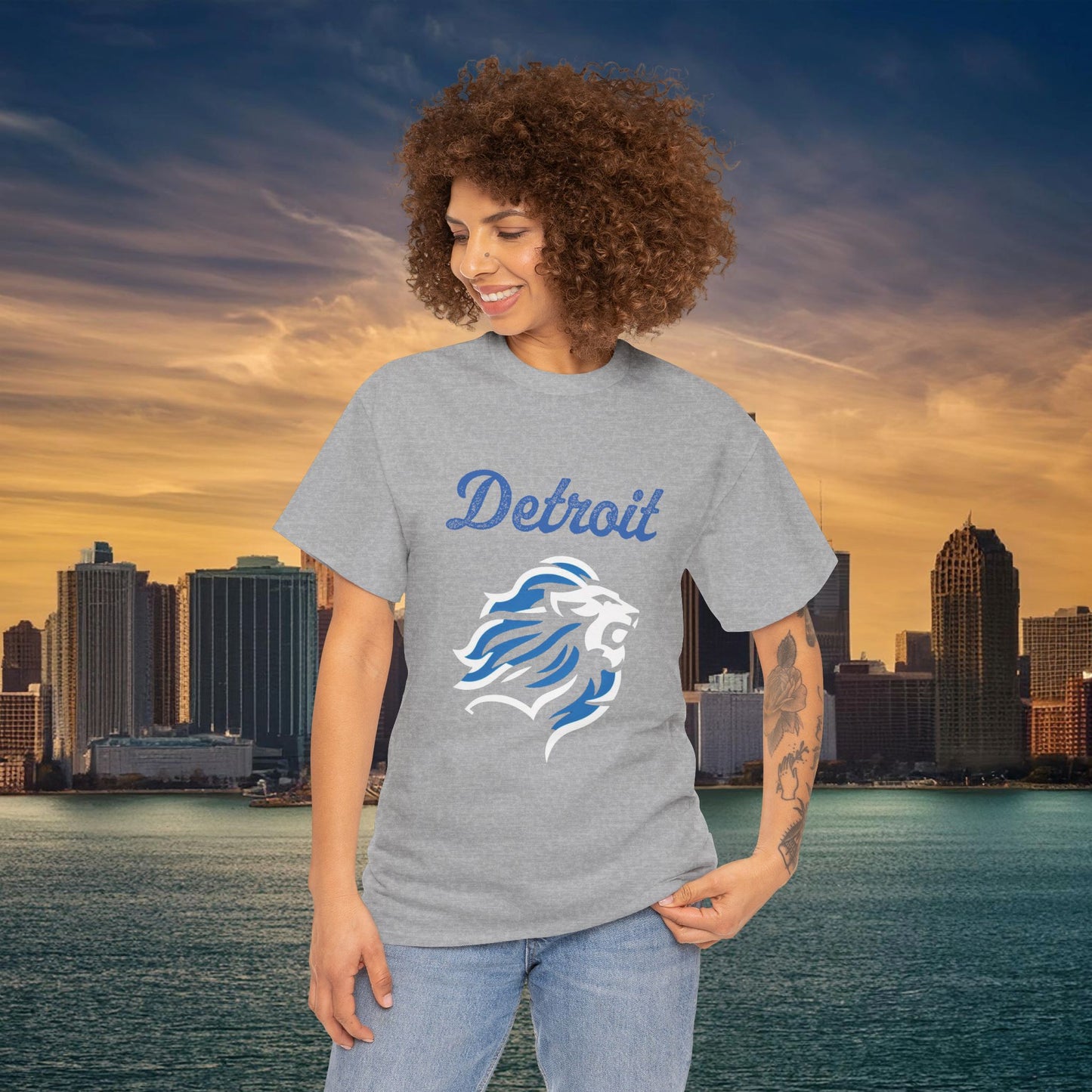 Detroit Football Crest Tee