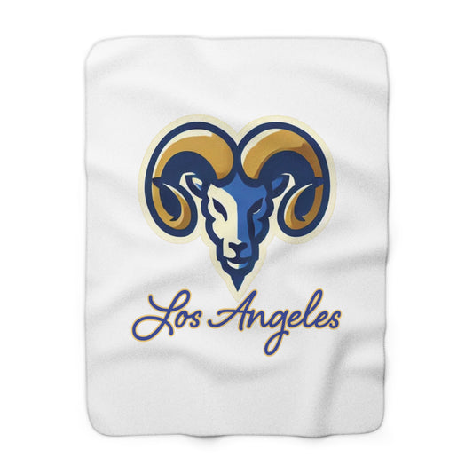 LA Football Sherpa Fleece Blanket