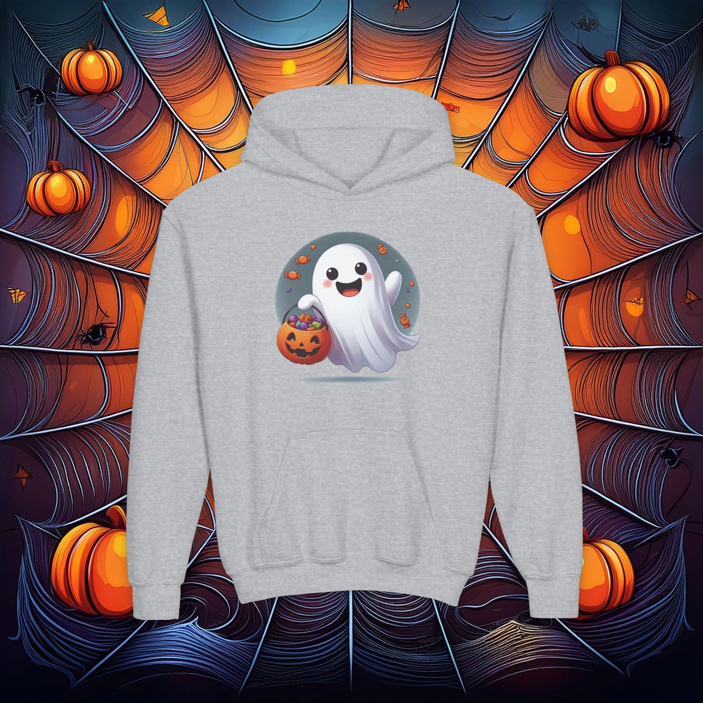 Trick or Treat Ghost Youth Hoodie