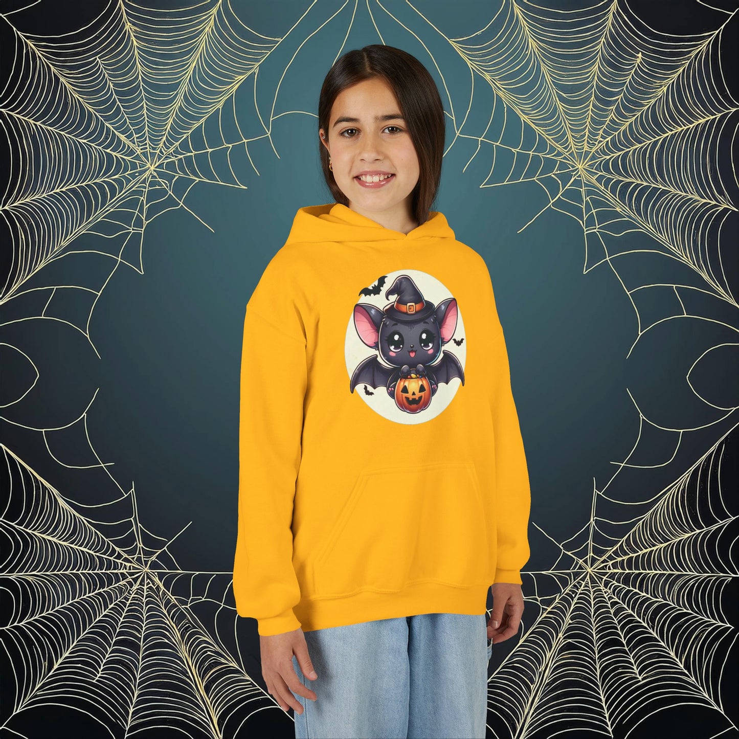 Trick or Treat Bat Youth Hoodie