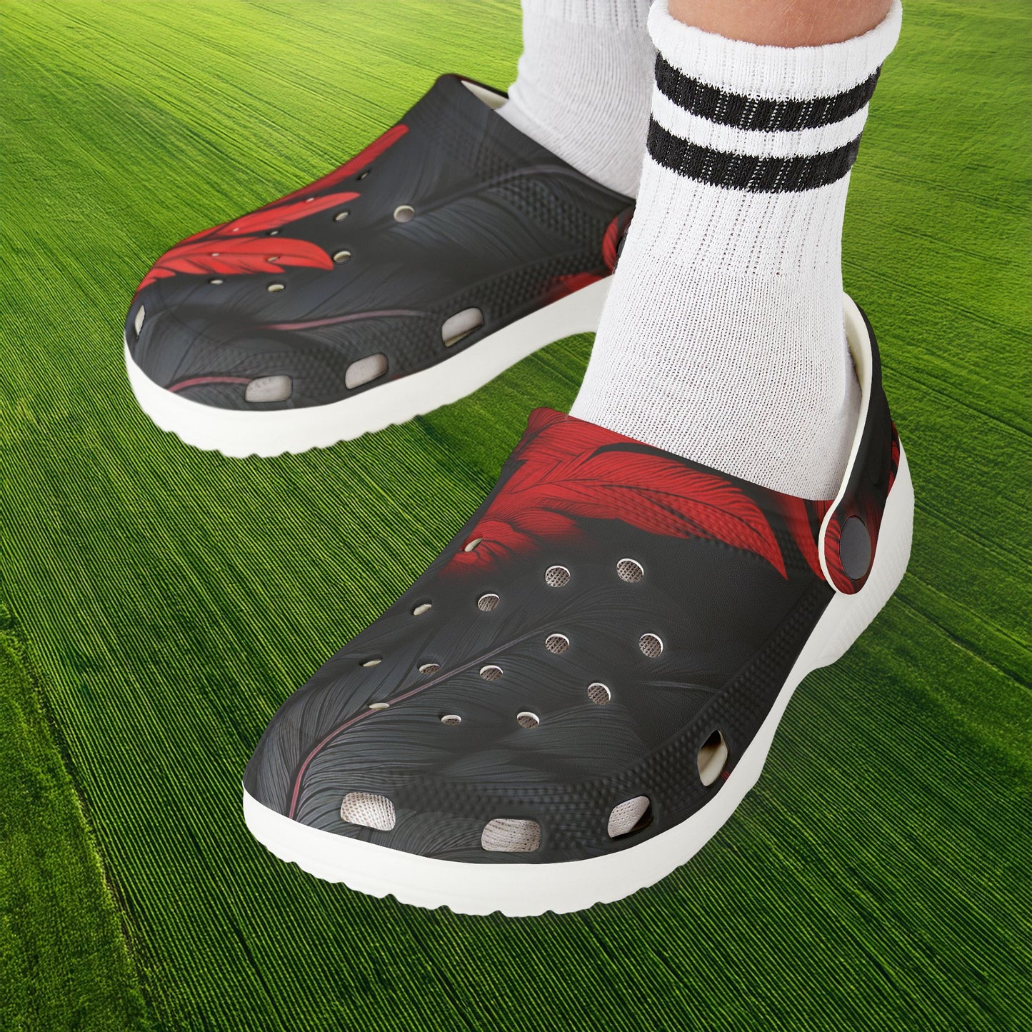 DC United Feather Kid's Foam Clogs