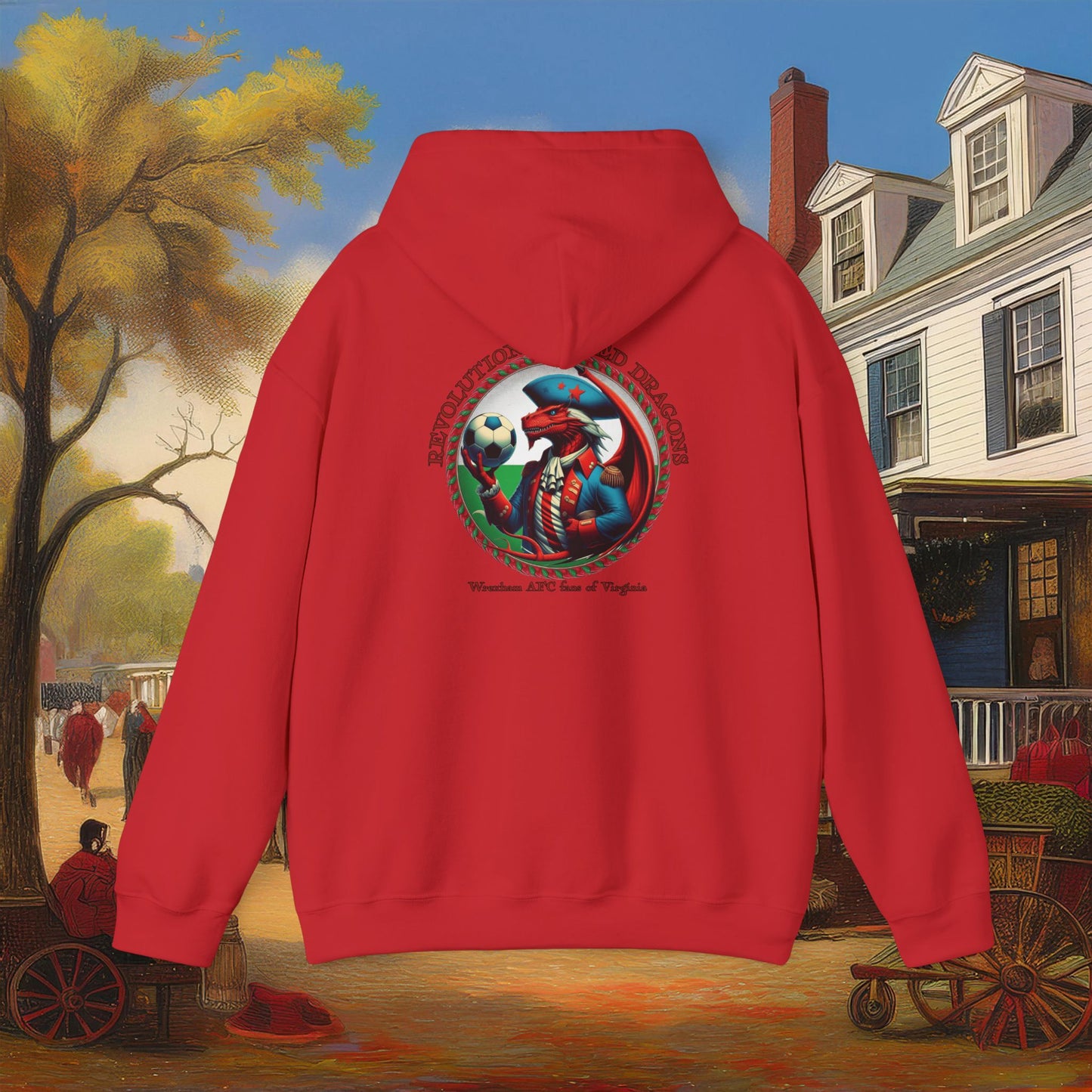 Revolutionary Red Dragons Crest Hoodie