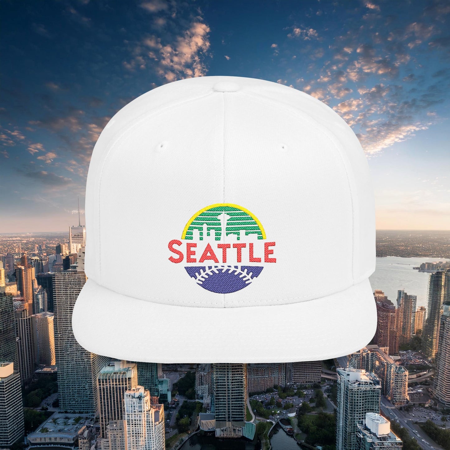 Seattle Baseball Flat Bill Snapback