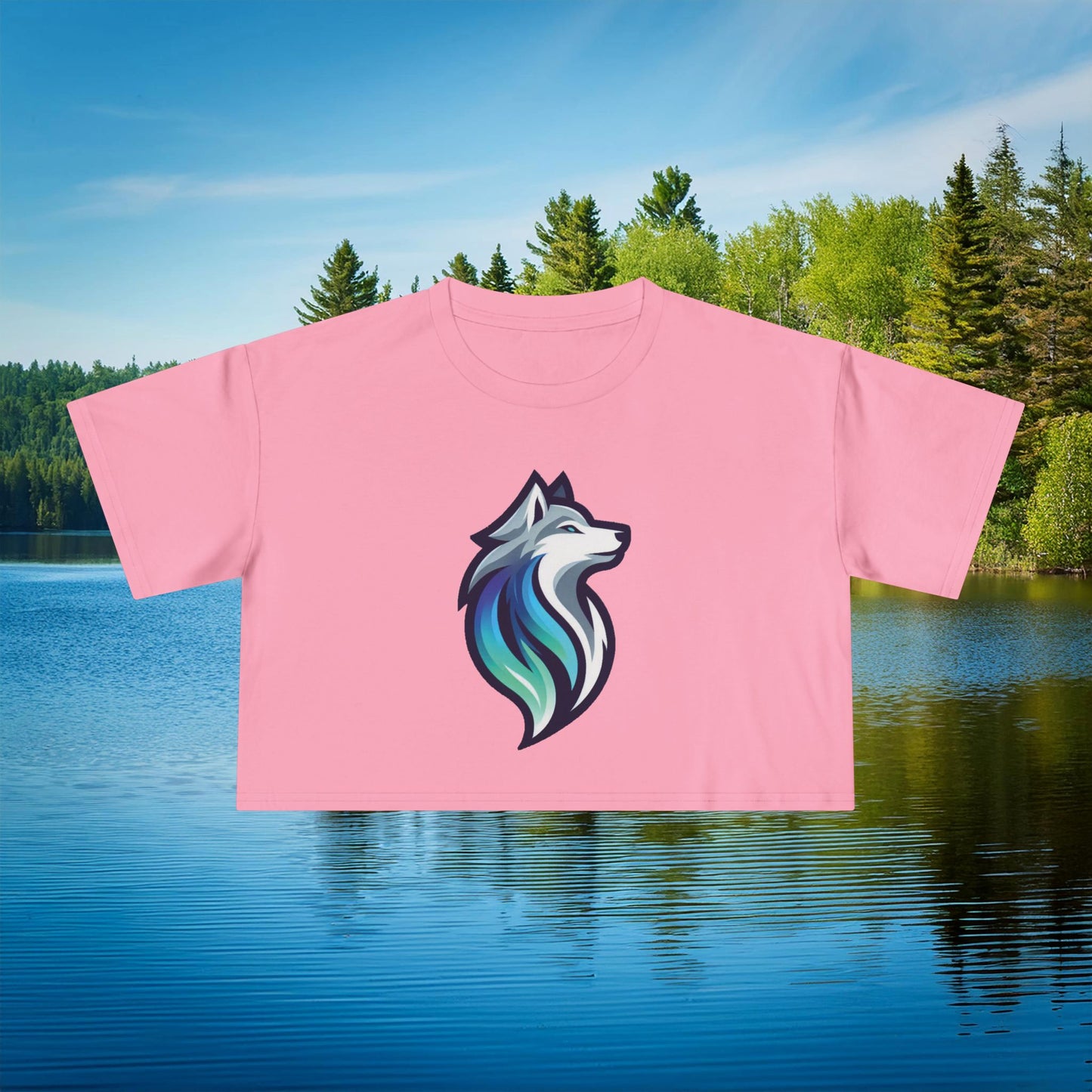 Timber Wolf Women's Crop Tee