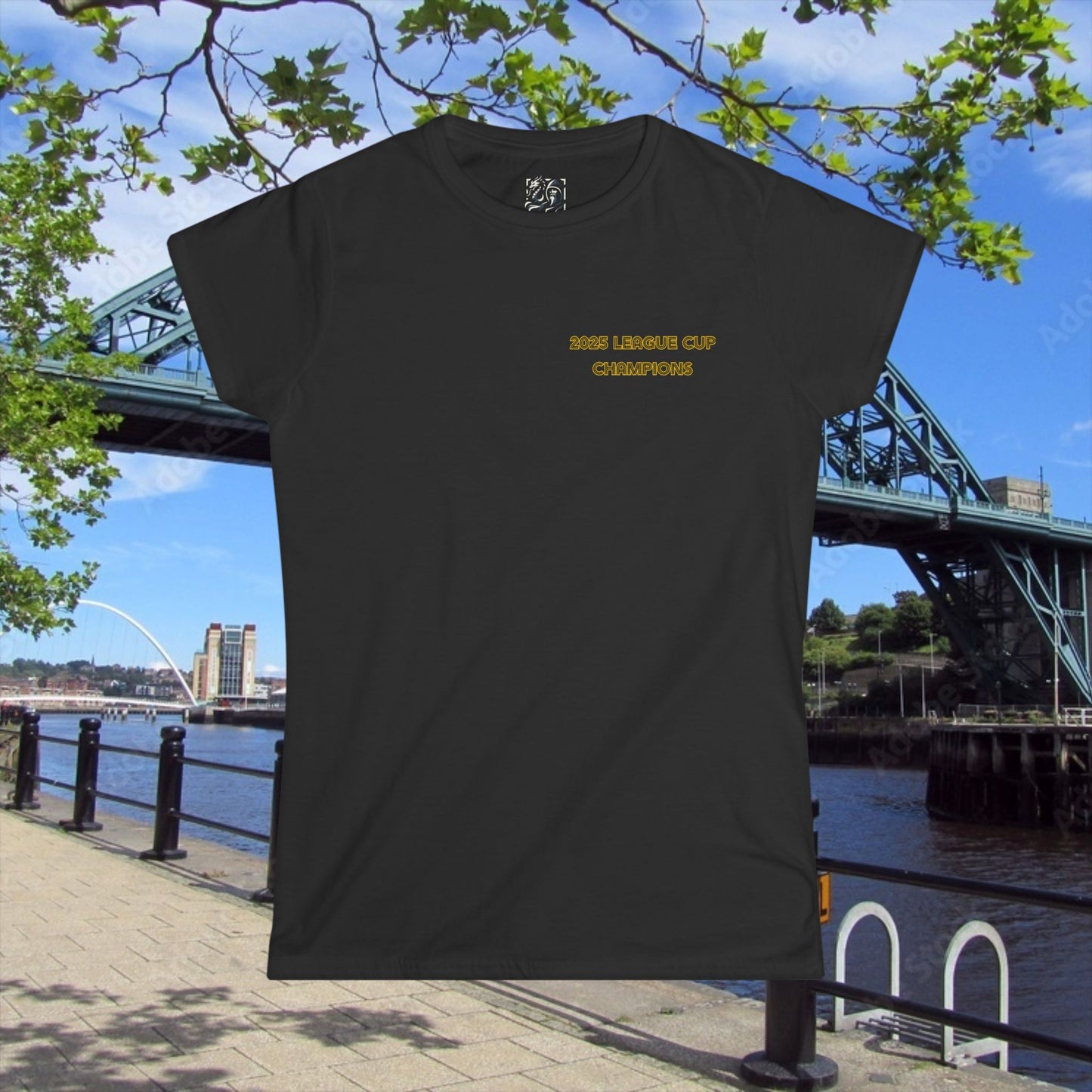 Newcastle Cup Champions Crest Women's Softstyle Tee