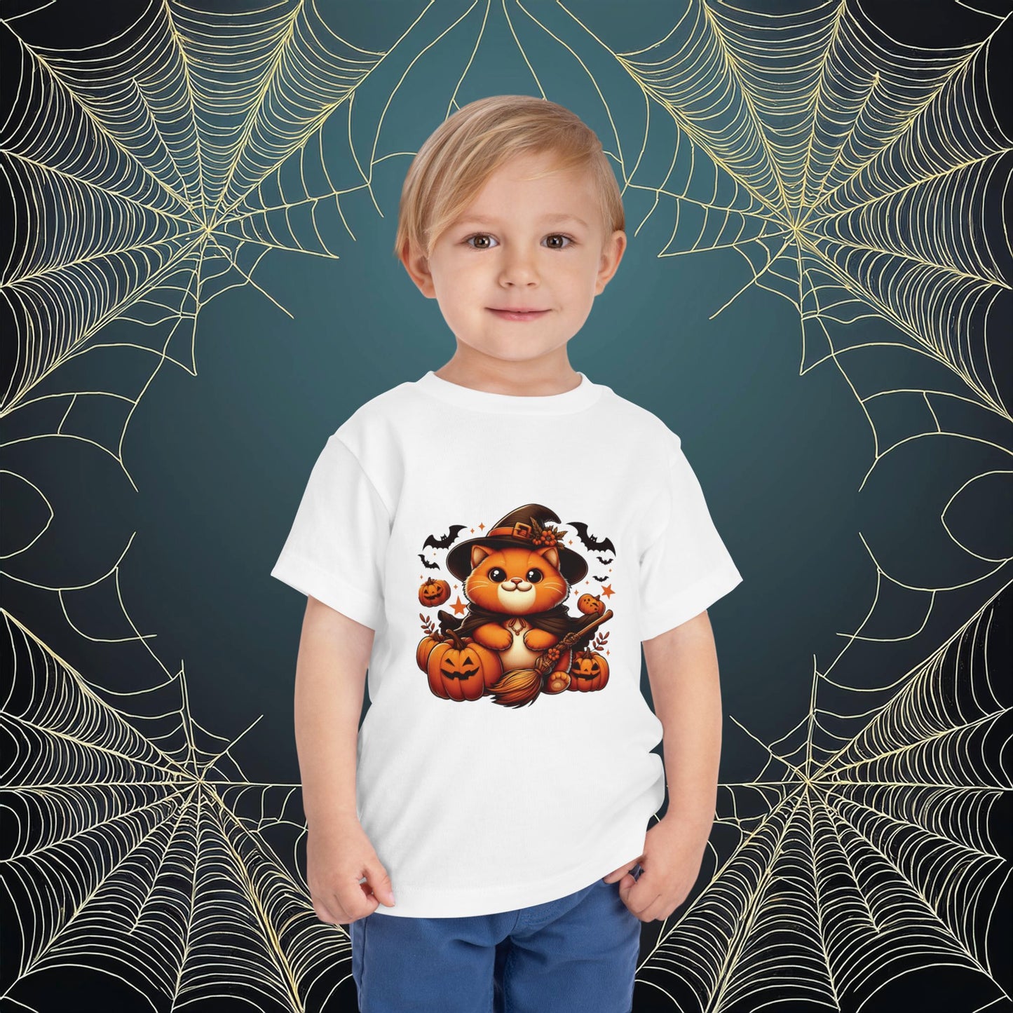 Halloween Cat Toddler Tee