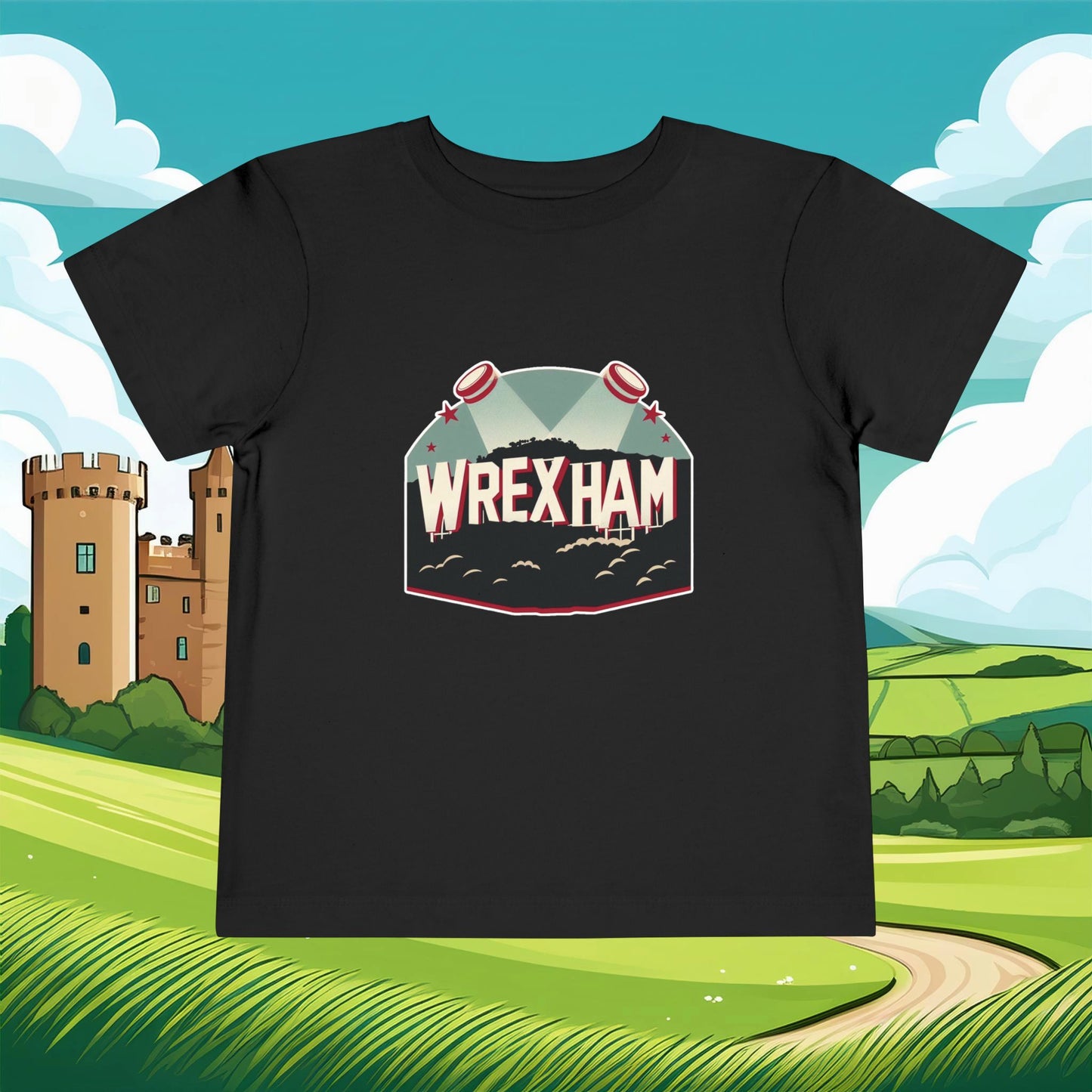 Wrexham Hollywood Sign Toddler Tee