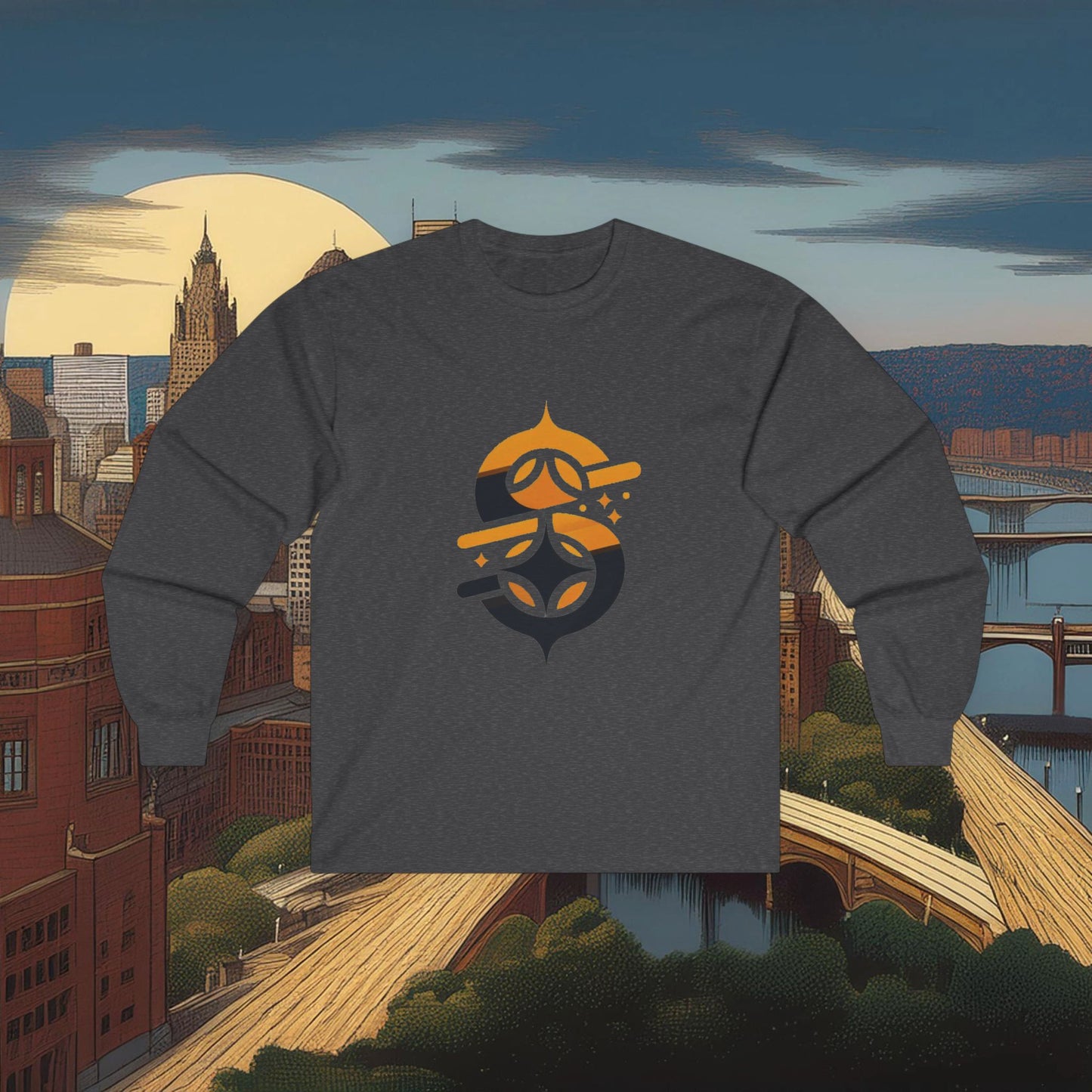 Pittsburgh Football Logo Long Sleeve Tee