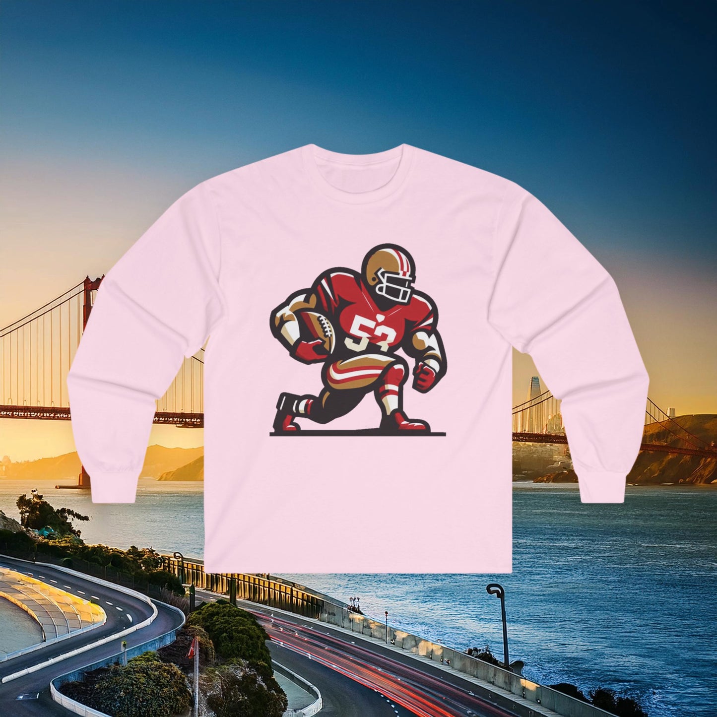 San Francisco Football Player Long Sleeve Tee