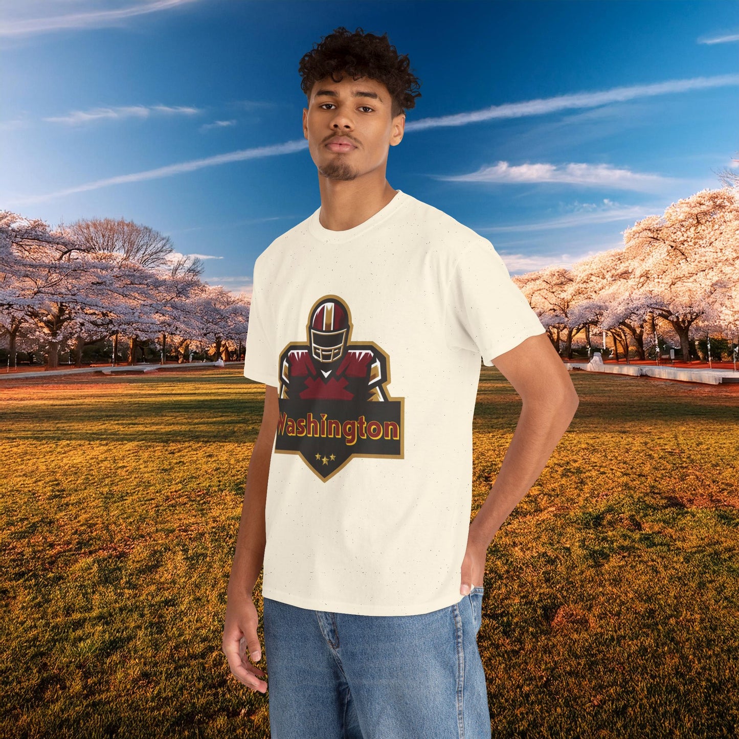 Washington Football Player Logo Tee